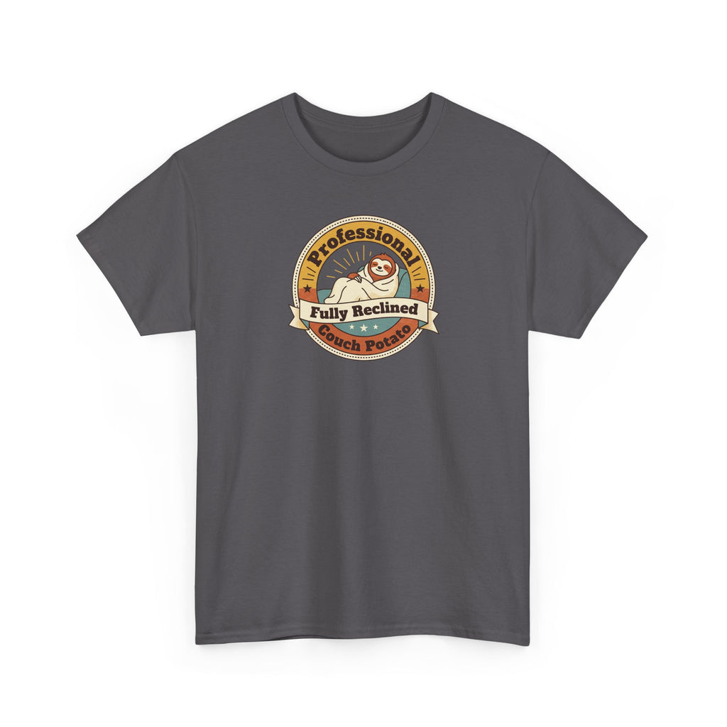 Professional Nap Club T-Shirt | Funny Couch Potato Sloth Graphic Tee