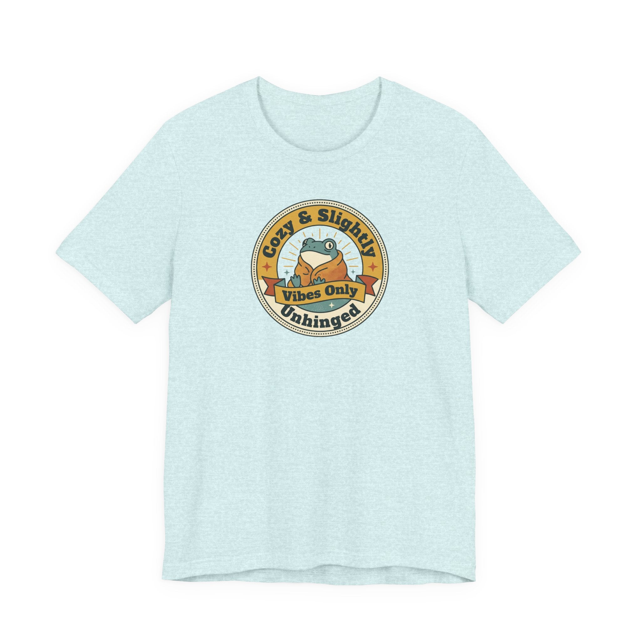 Cozy & Slightly Unhinged Vibes Only T-Shirt | Retro Sloth Graphic Tee