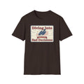 Diving Into Bad Decisions T-Shirt | Retro Shark Graphic