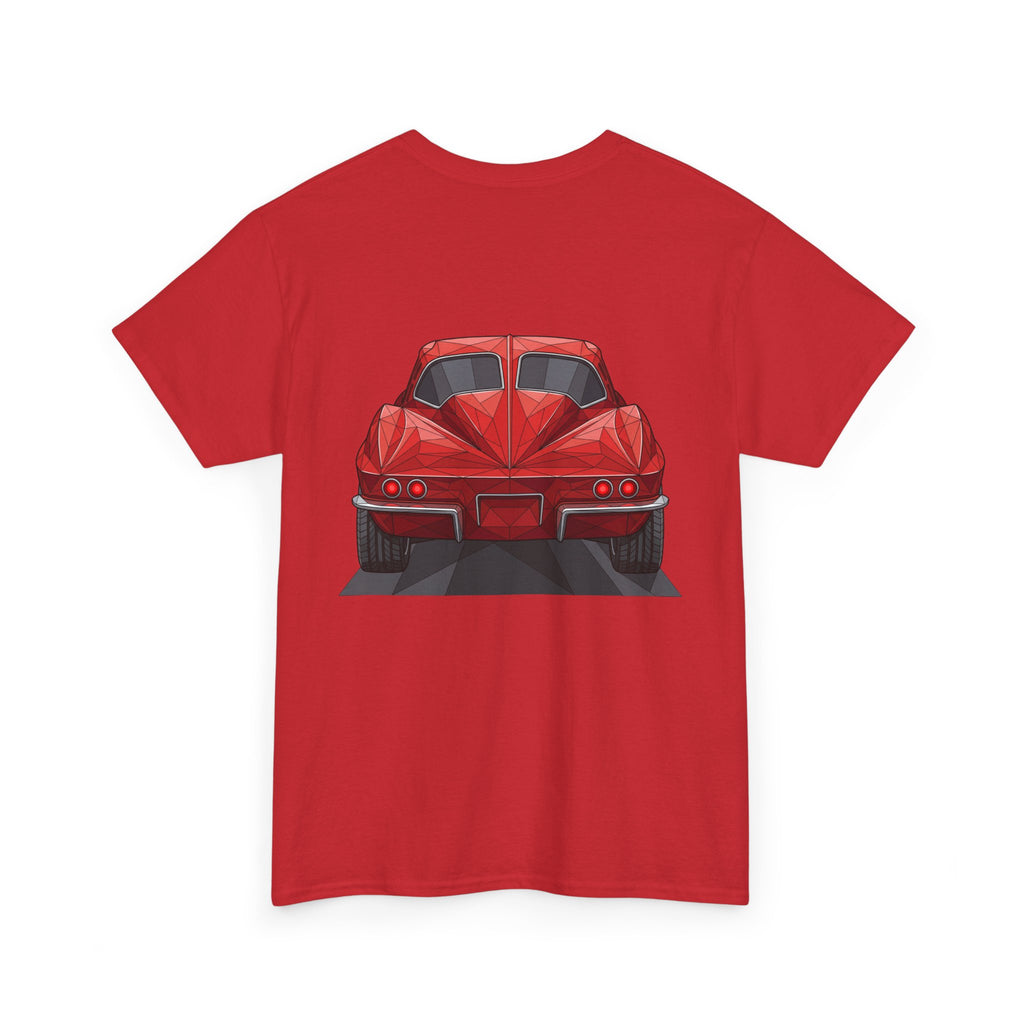Retro Split Window Sports Coupe T-Shirt | Front and Rear View