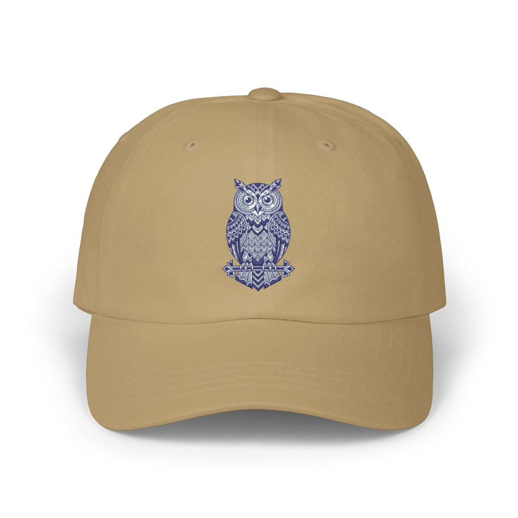 Embroidered Blue Owl Dad Cap – Classic Casual Baseball Hat