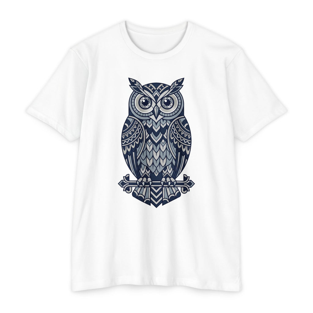 Owl T-Shirt Tribal Boho Woodland Illustration Graphic Tee Owl Lover Gift Nature Art Unisex