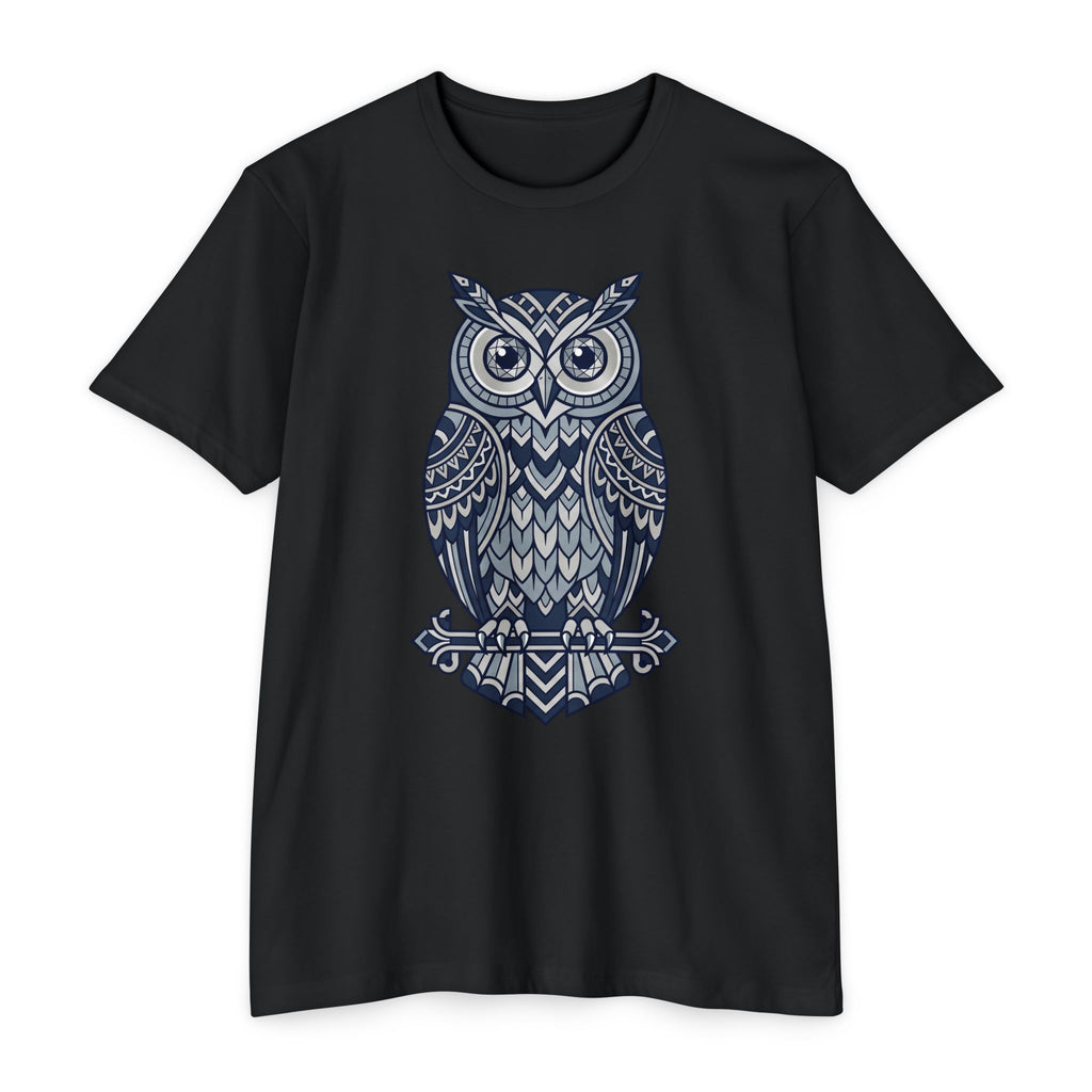 Owl T-Shirt Tribal Boho Woodland Illustration Graphic Tee Owl Lover Gift Nature Art Unisex