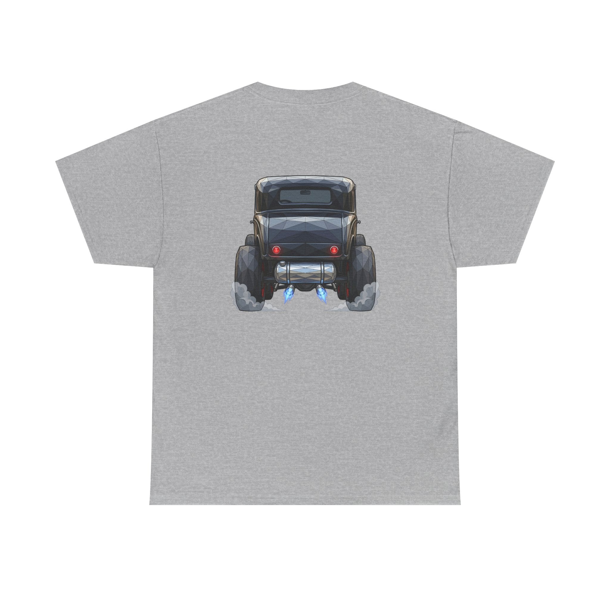 Vintage Hot Rod Front and Rear Tee | Classic Car Graphic Shirt