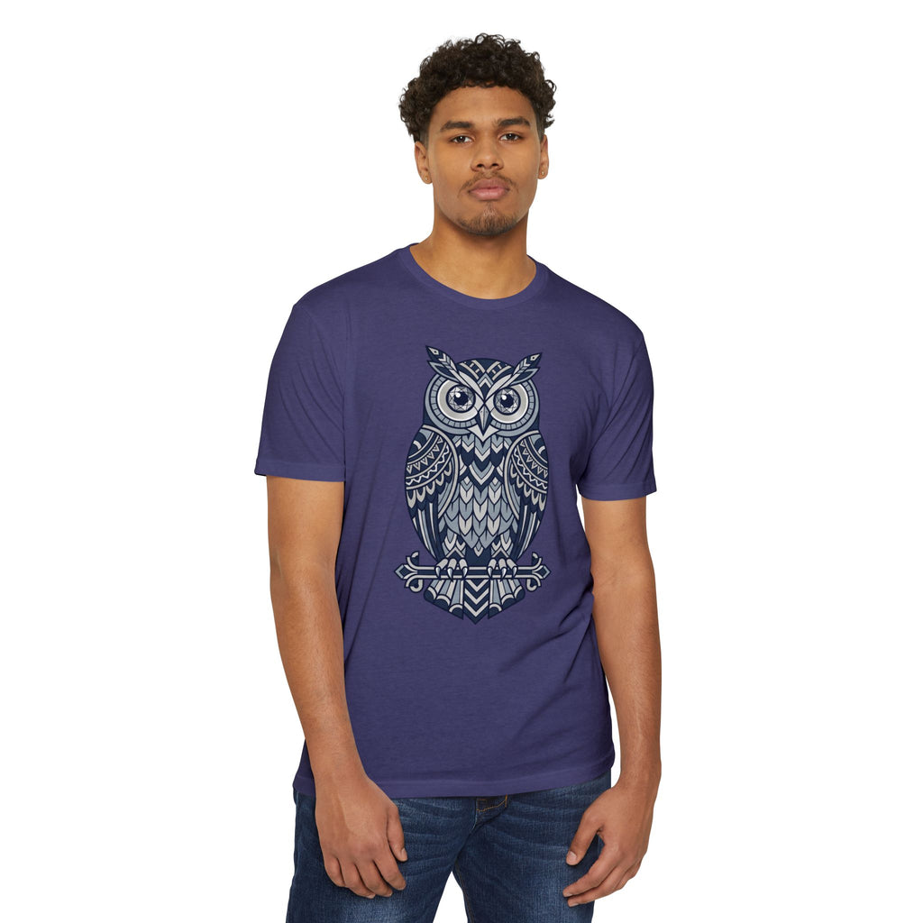 Owl T-Shirt Tribal Boho Woodland Illustration Graphic Tee Owl Lover Gift Nature Art Unisex