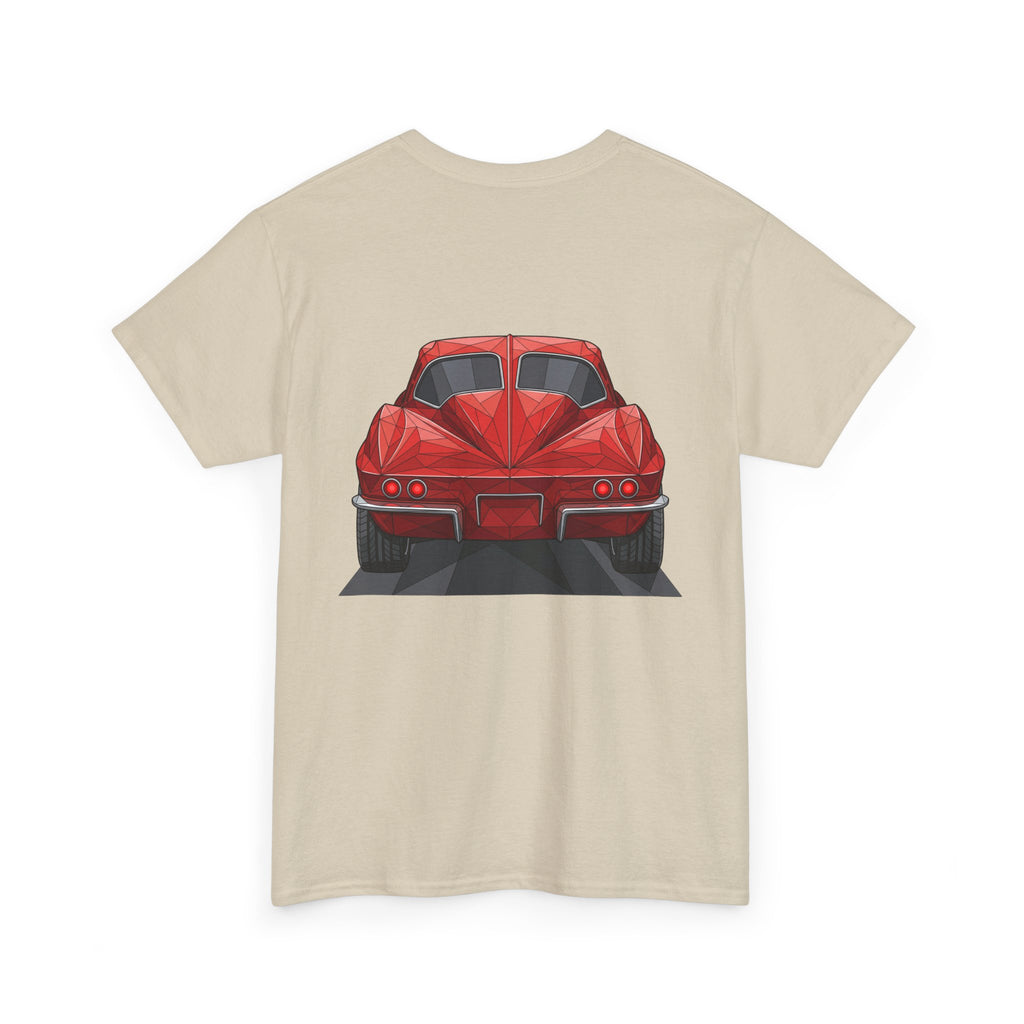 Retro Split Window Sports Coupe T-Shirt | Front and Rear View