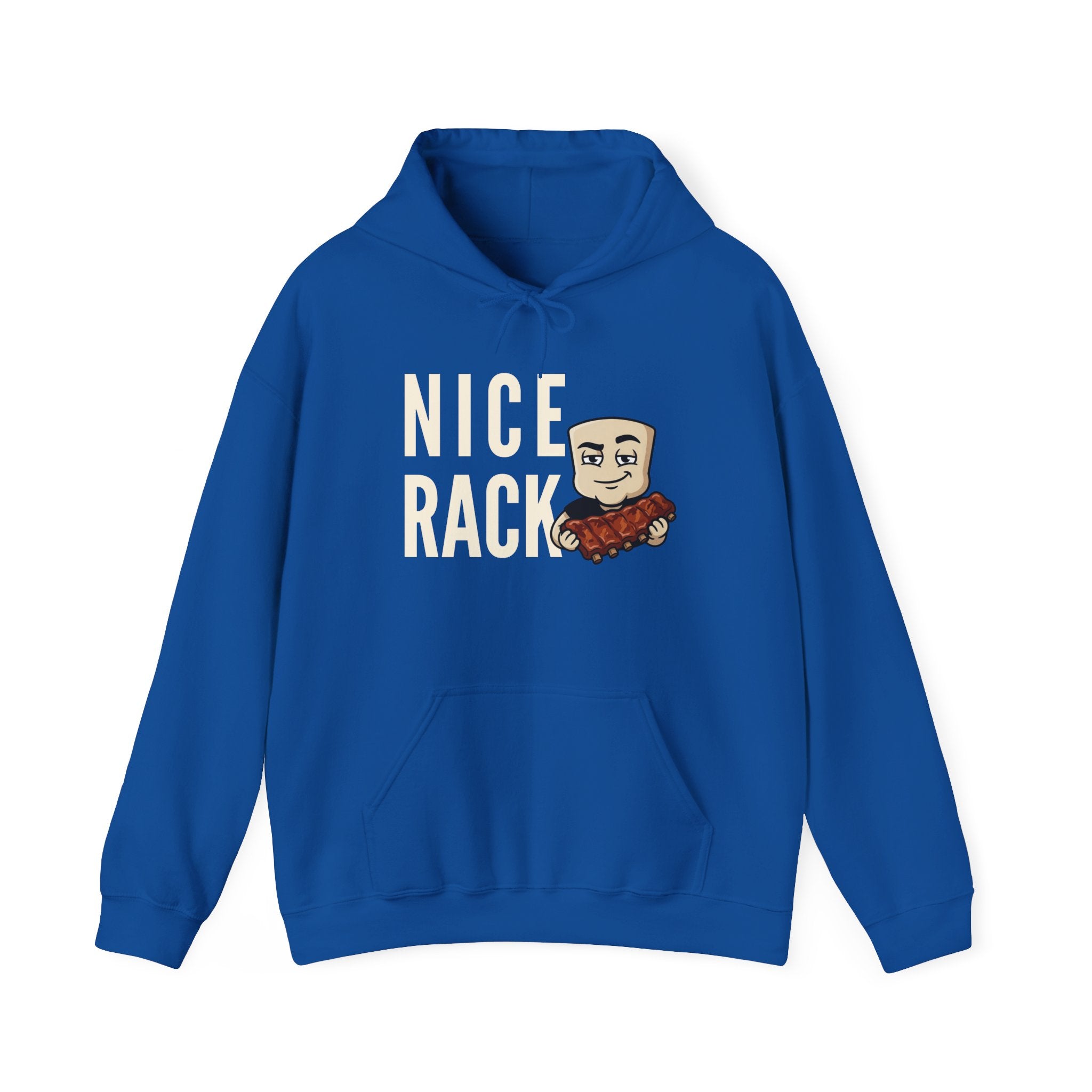 Nice Rack Hoodie | Funny BBQ Rib Graphic Adult Humor Naughty Novelty Sweatshirt Gift