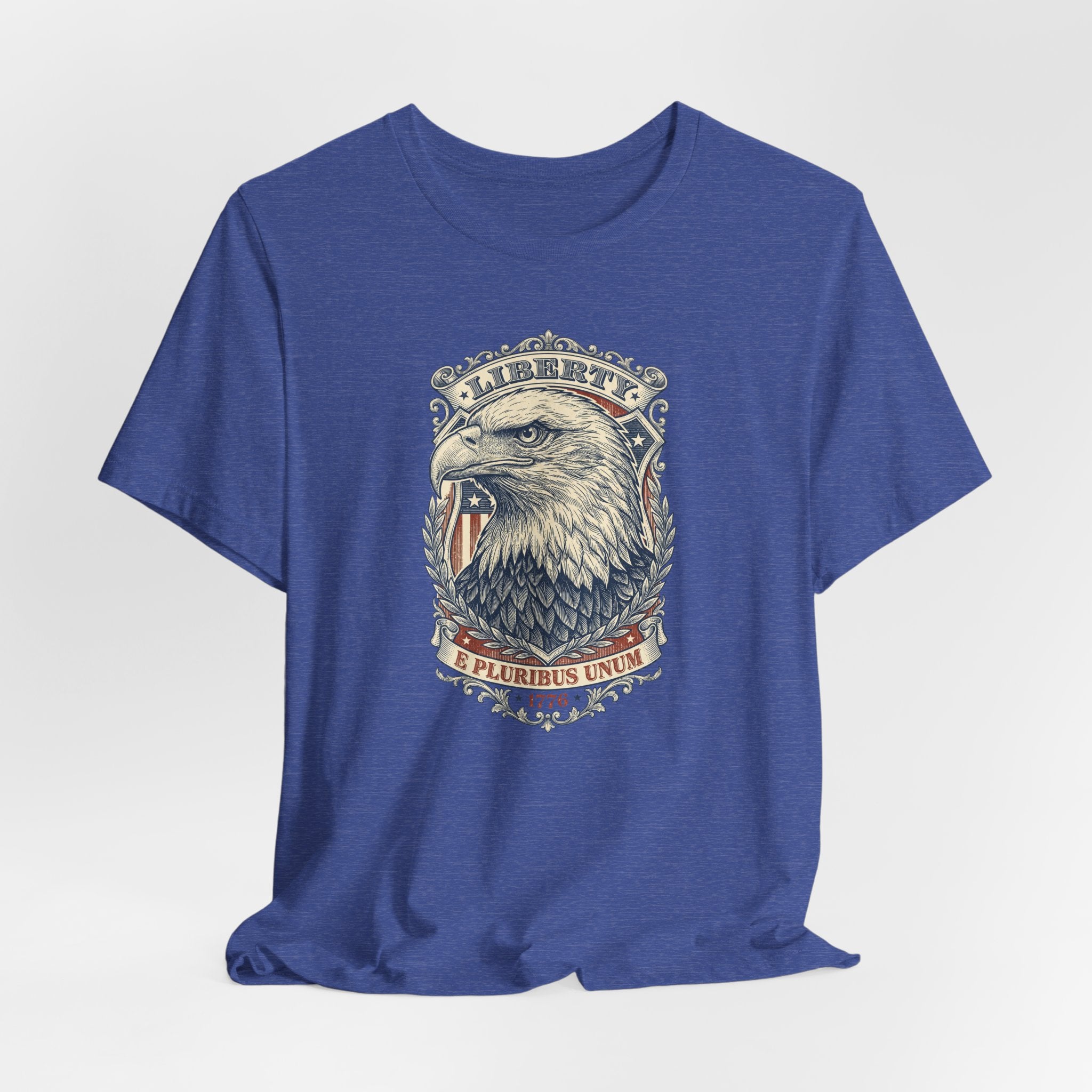 Liberty Bald Eagle tee | Eagle Head Graphic Shirt, E Pluribus Unum design