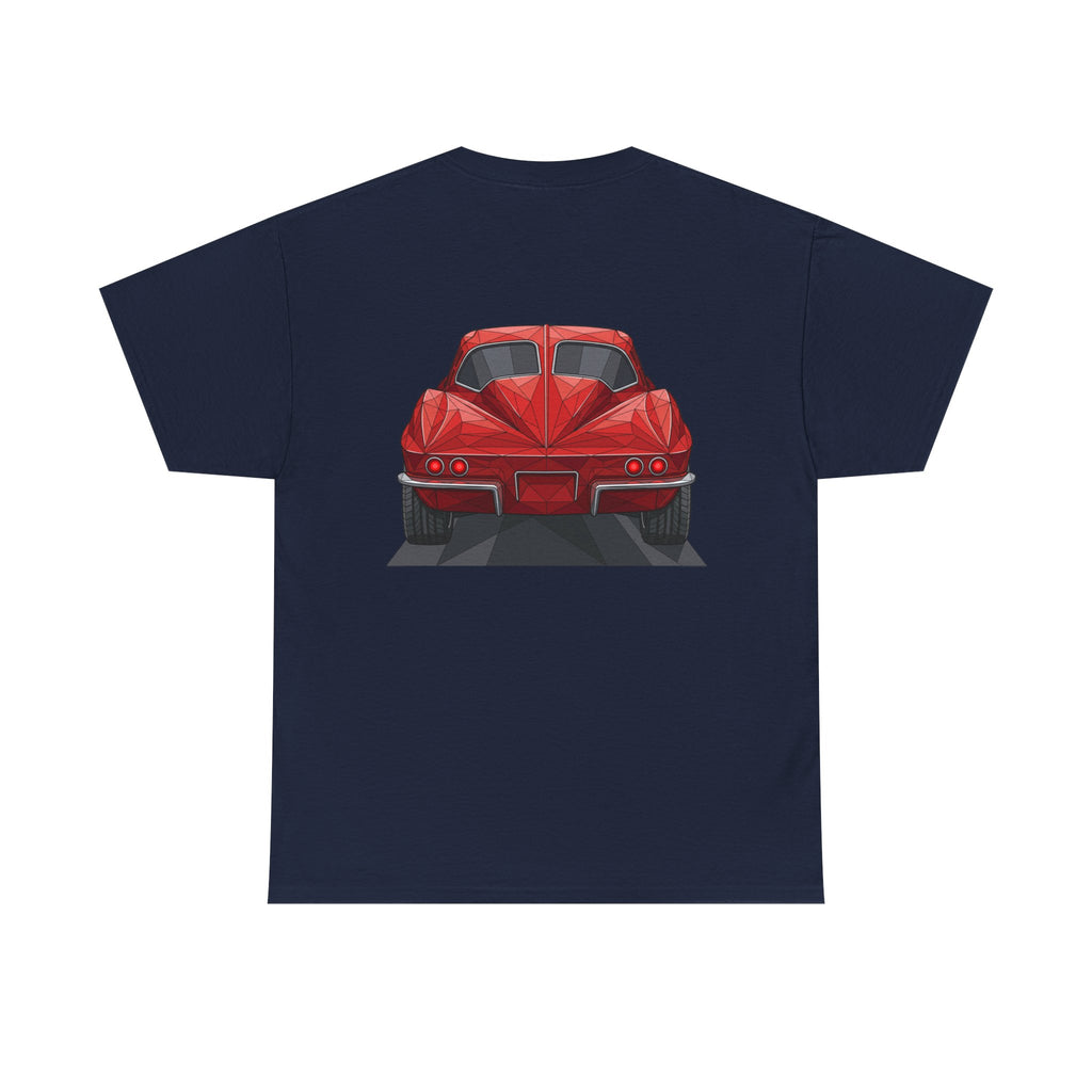 Retro Split Window Sports Coupe T-Shirt | Front and Rear View