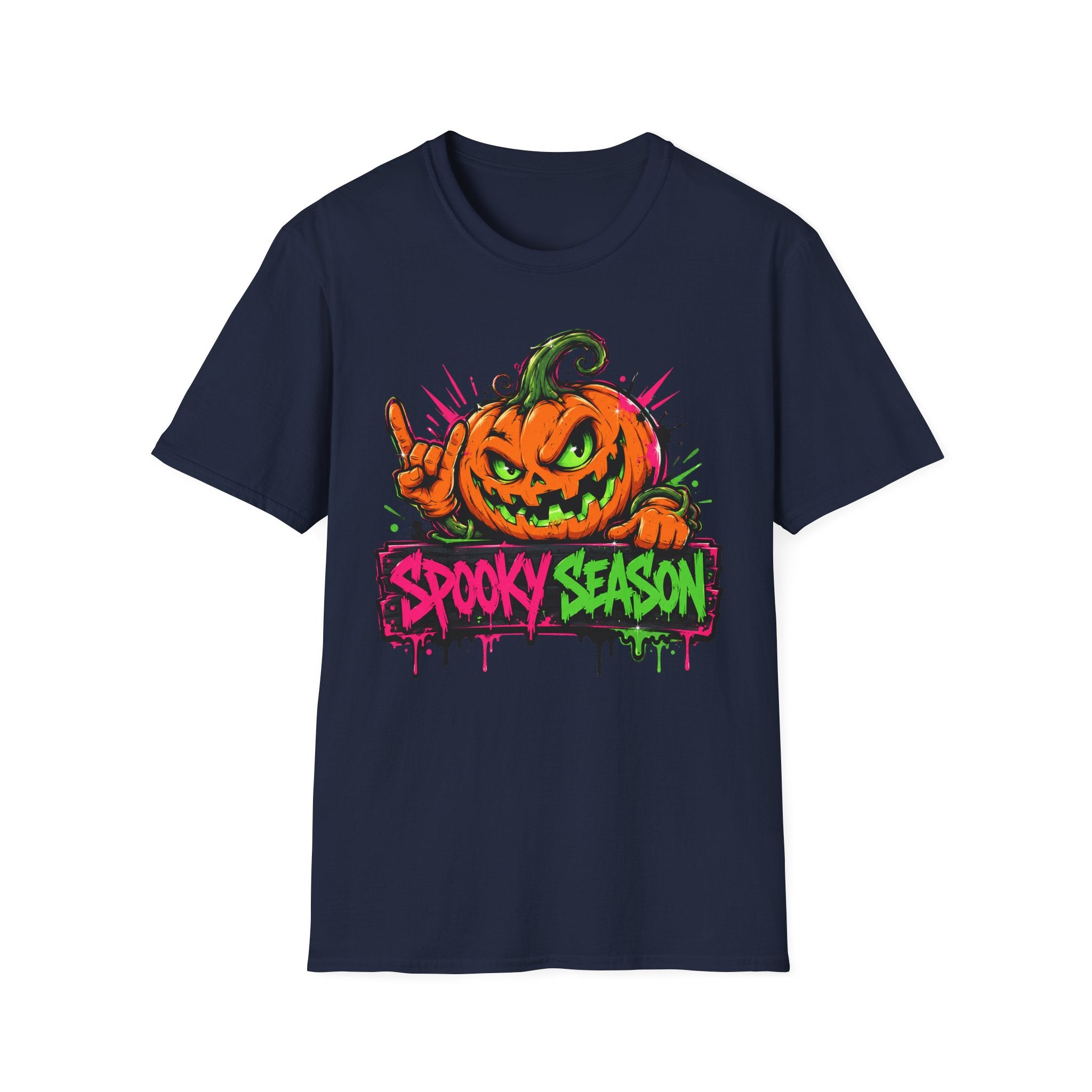 Spooky Season Pumpkin Jack-O-Lantern T-Shirt | Halloween Graphic Tee | Fall Vibes Shirt | Trick or Treat Tee | Pumpkin Lover Gift