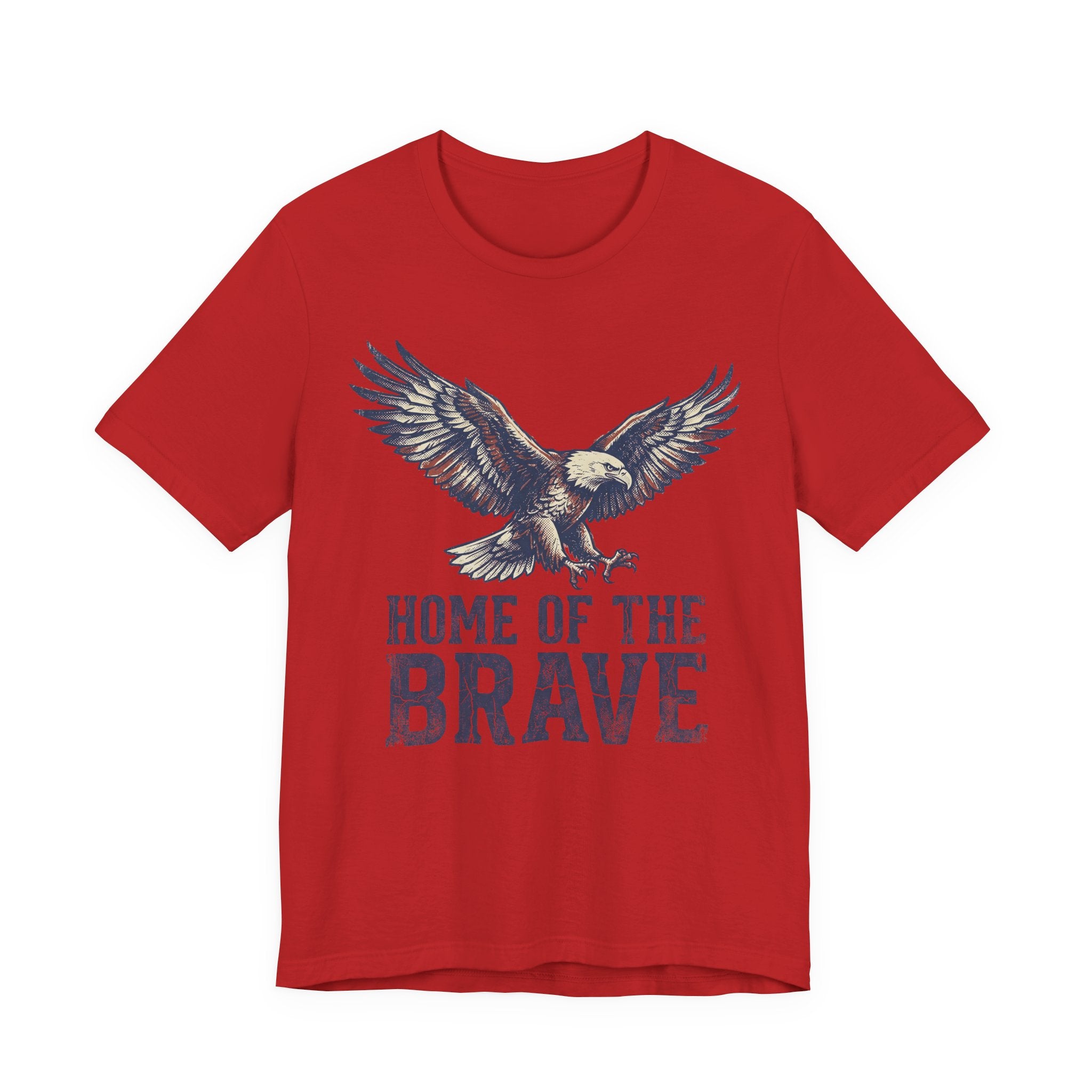 Home of the Brave Bald Eagle T-Shirt — Patriotic Americana Graphic Tee