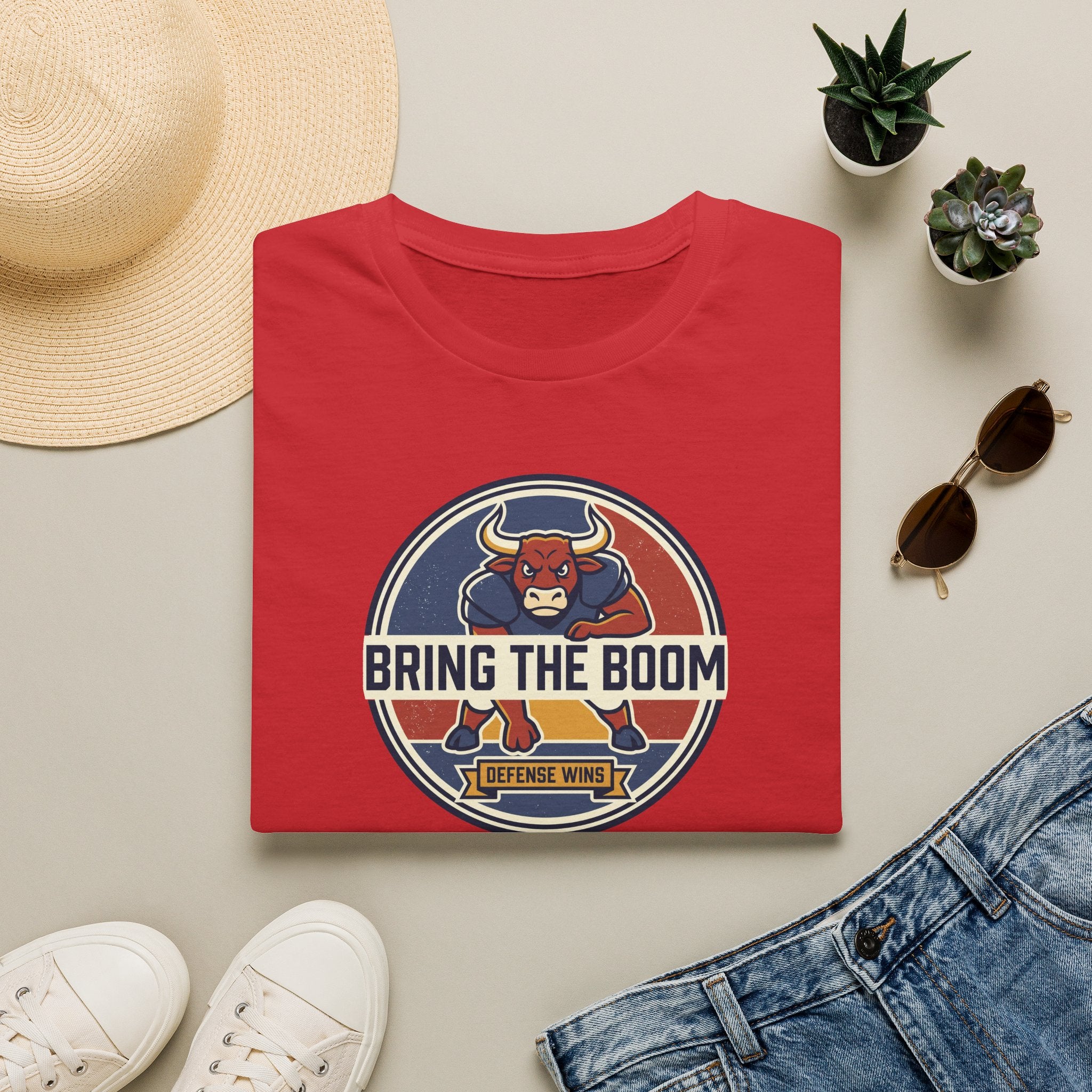 Bull Mascot T-Shirt | Vintage Sports Team Spirit Graphic Tee