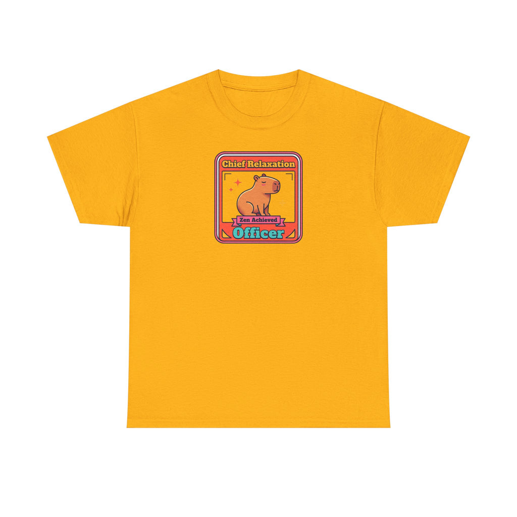 Chief Relaxation Officer T-Shirt | Funny Capybara Zen Graphic Tee