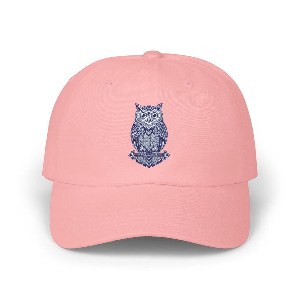 Embroidered Blue Owl Dad Cap – Classic Casual Baseball Hat