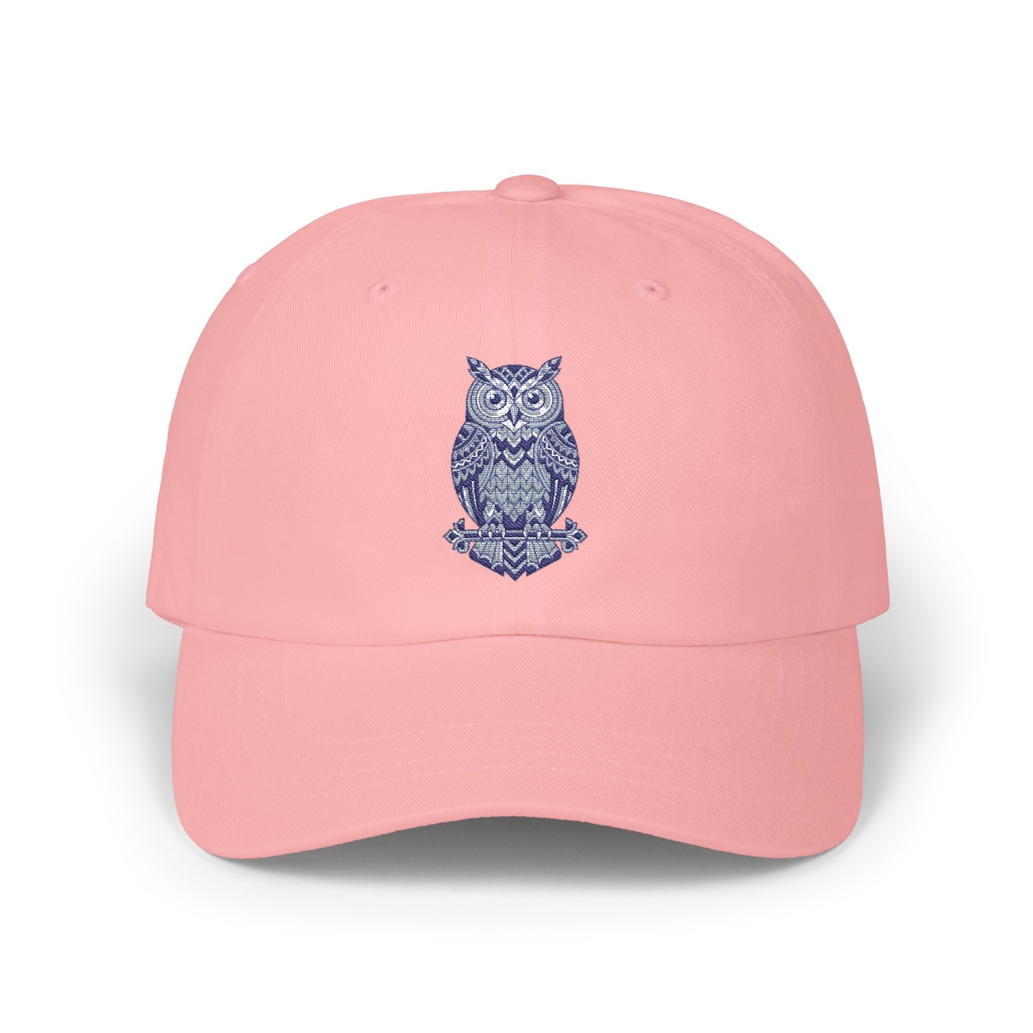 Embroidered Blue Owl Dad Cap – Classic Casual Baseball Hat