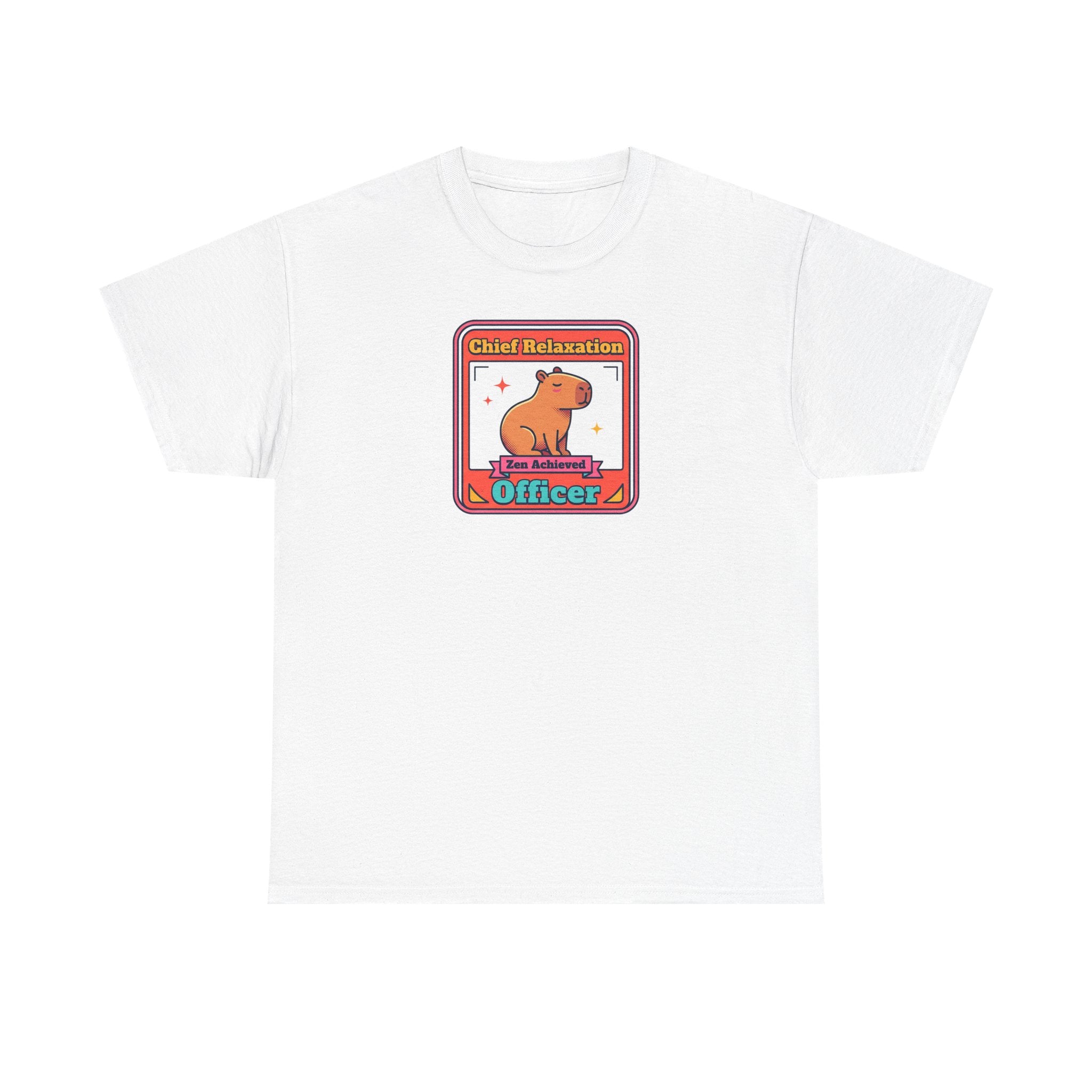 Chief Relaxation Officer T-Shirt | Funny Capybara Zen Graphic Tee