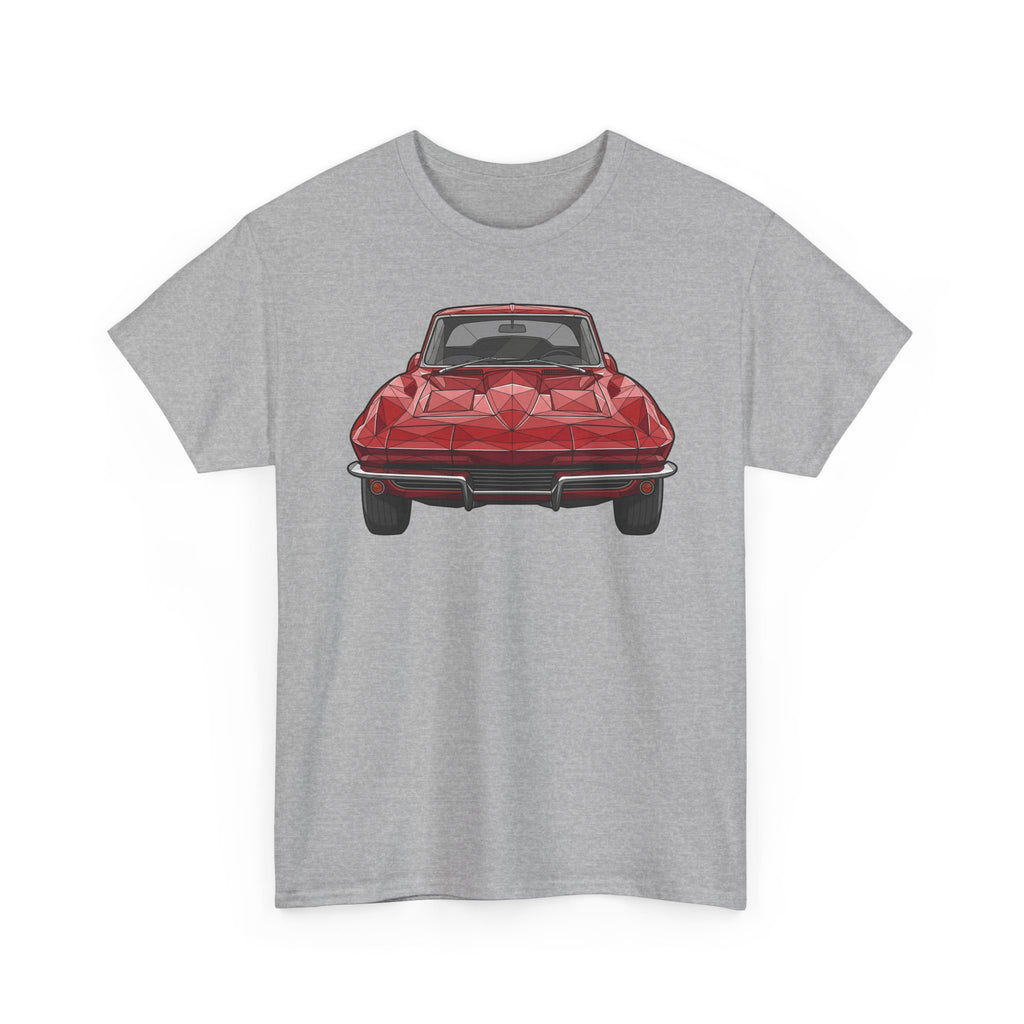 Retro Split Window Sports Coupe T-Shirt | Front and Rear View