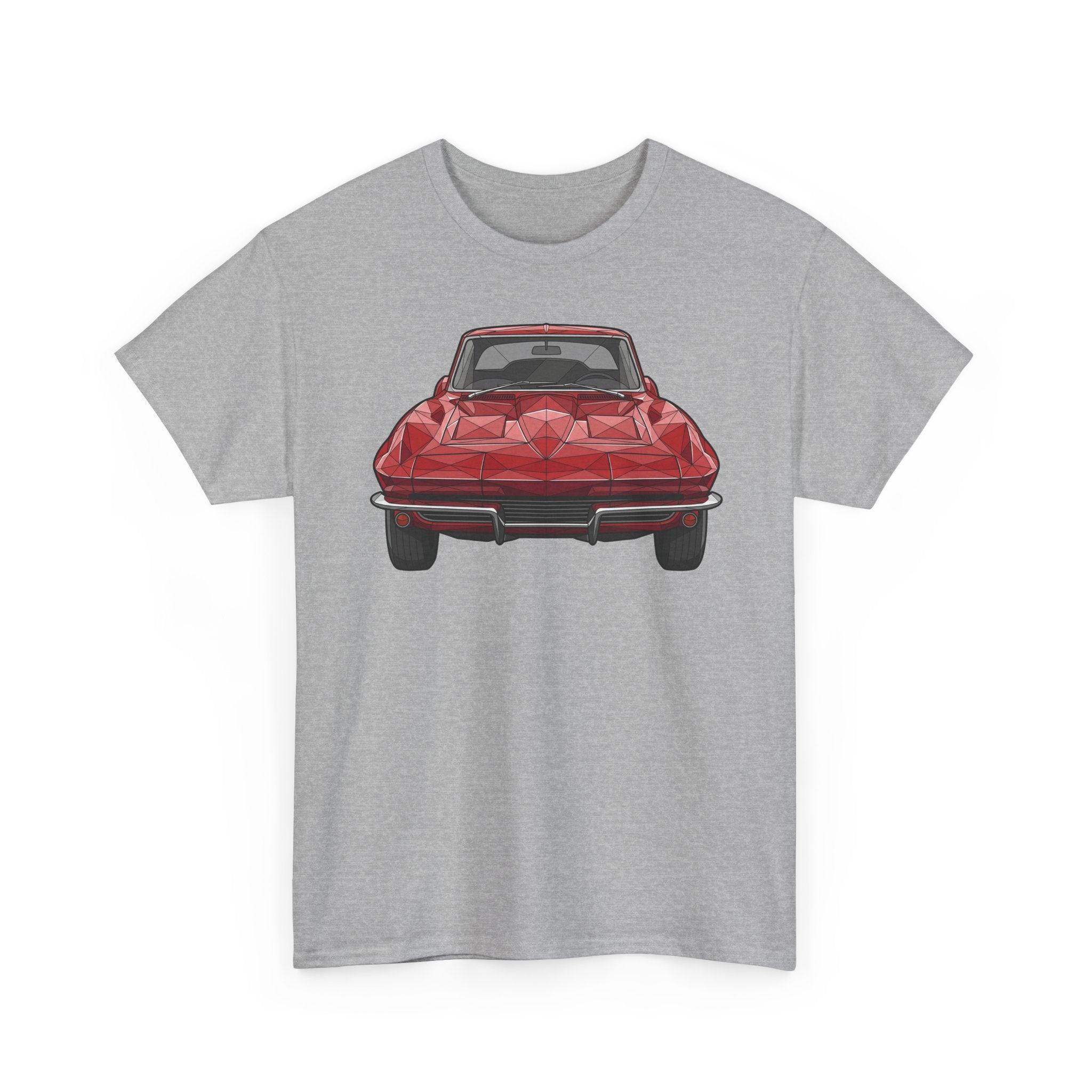 Retro Split Window Sports Coupe T-Shirt | Front and Rear View