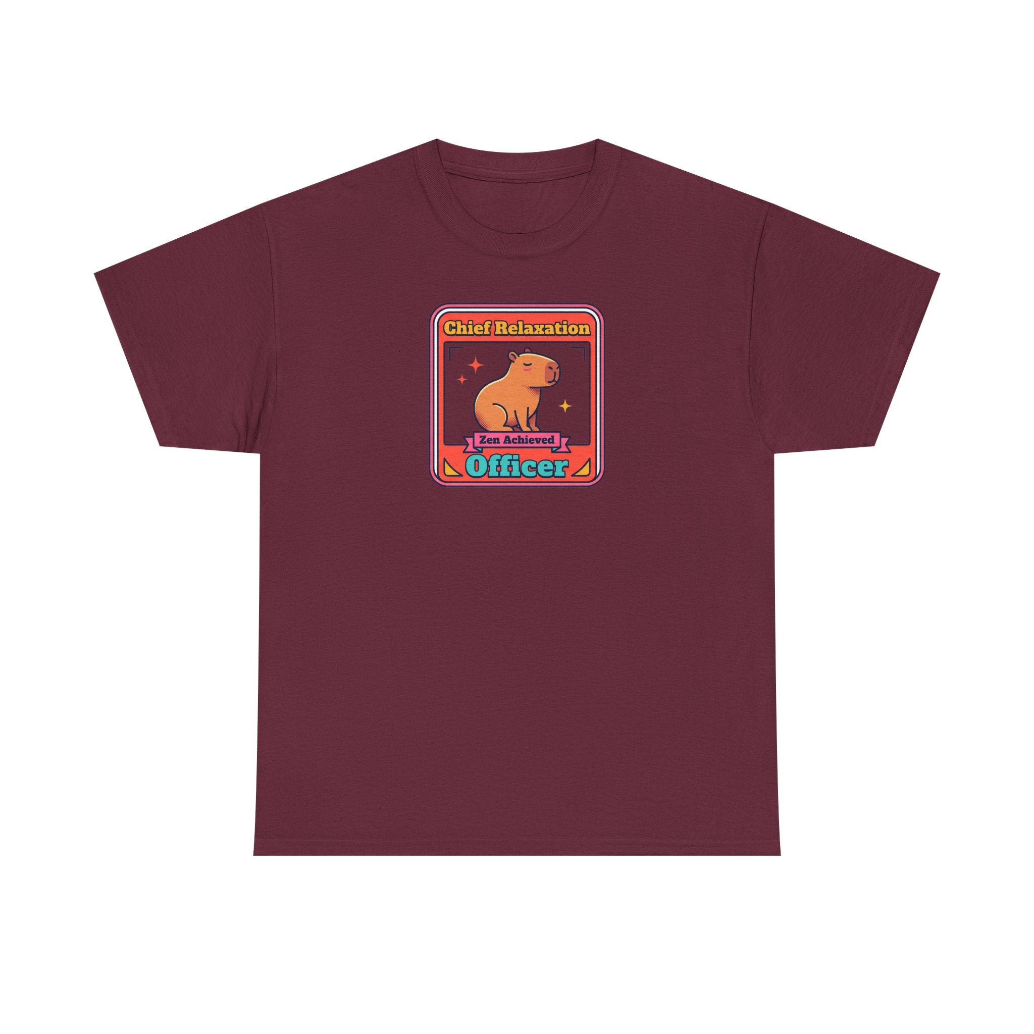 Chief Relaxation Officer T-Shirt | Funny Capybara Zen Graphic Tee