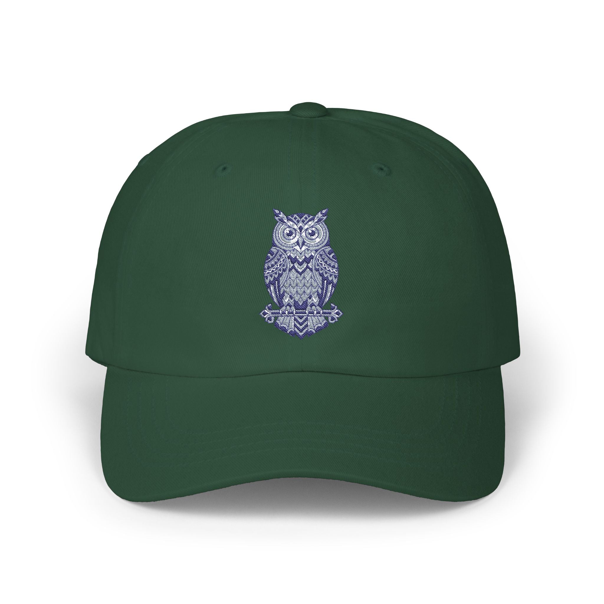 Embroidered Blue Owl Dad Cap – Classic Casual Baseball Hat
