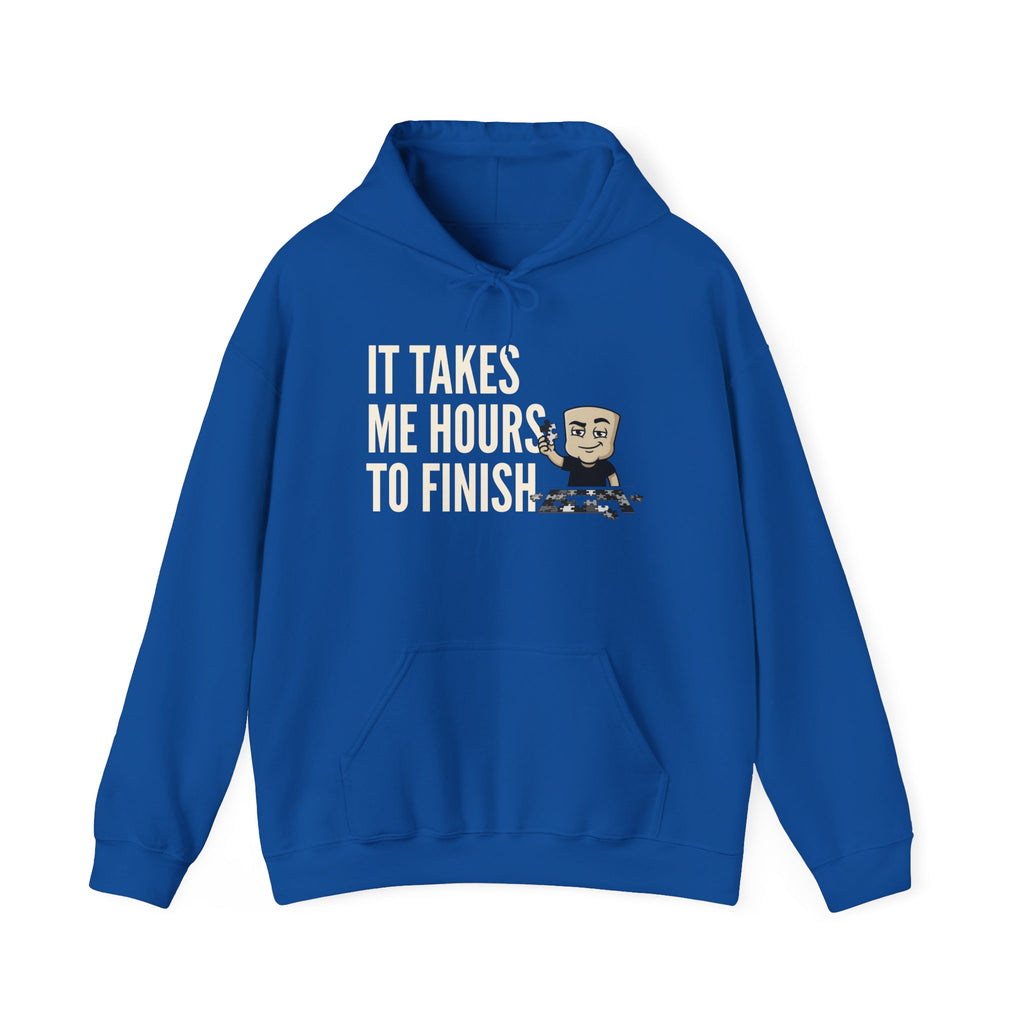 It Takes Me Hours To Finish Hoodie | Funny Chess Gift Adult Humor Naughty Graphic Sweatshirt