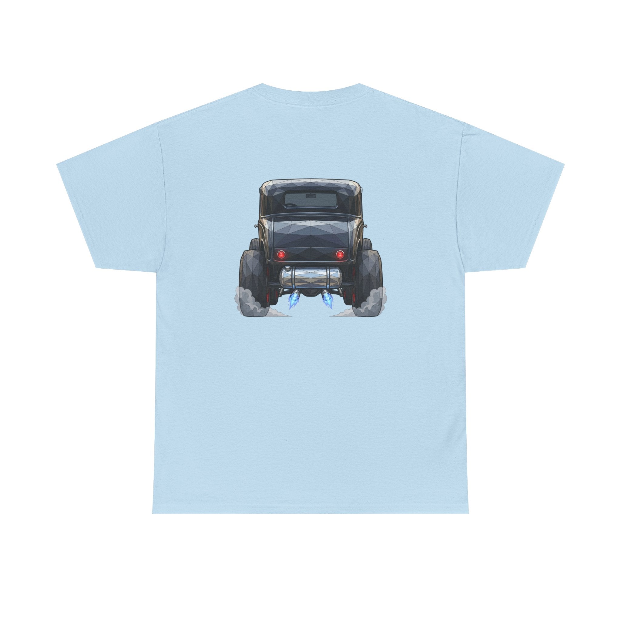 Vintage Hot Rod Front and Rear Tee | Classic Car Graphic Shirt