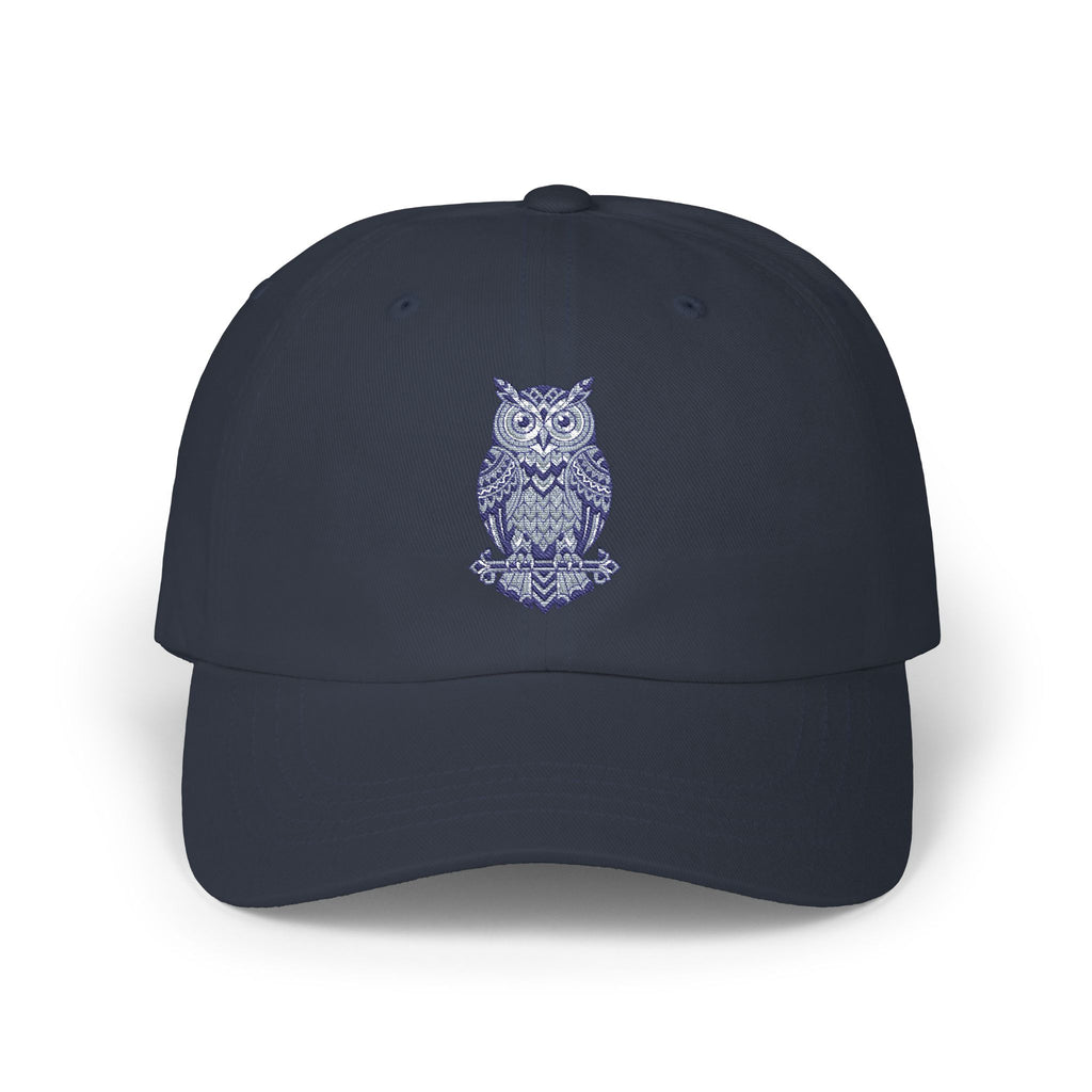 Embroidered Blue Owl Dad Cap – Classic Casual Baseball Hat
