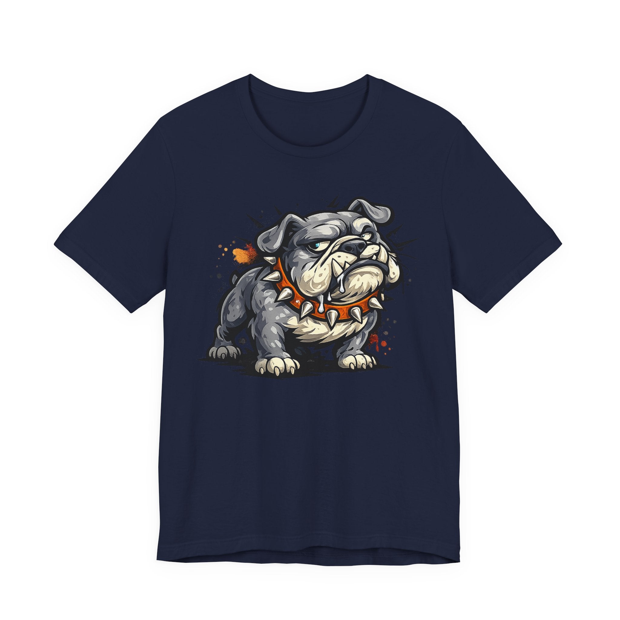 Bulldog Illustration Tee | Tough Cartoon Bulldog Graphic T-Shirt, Fierce Dog Art Unisex Gift