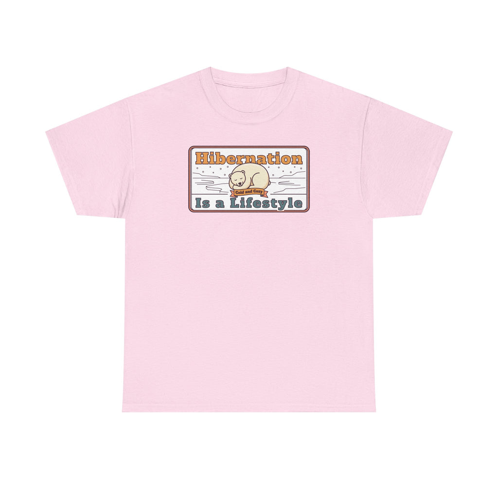 Hibernation Is a Lifestyle T-Shirt | Sloth Nap Illustration