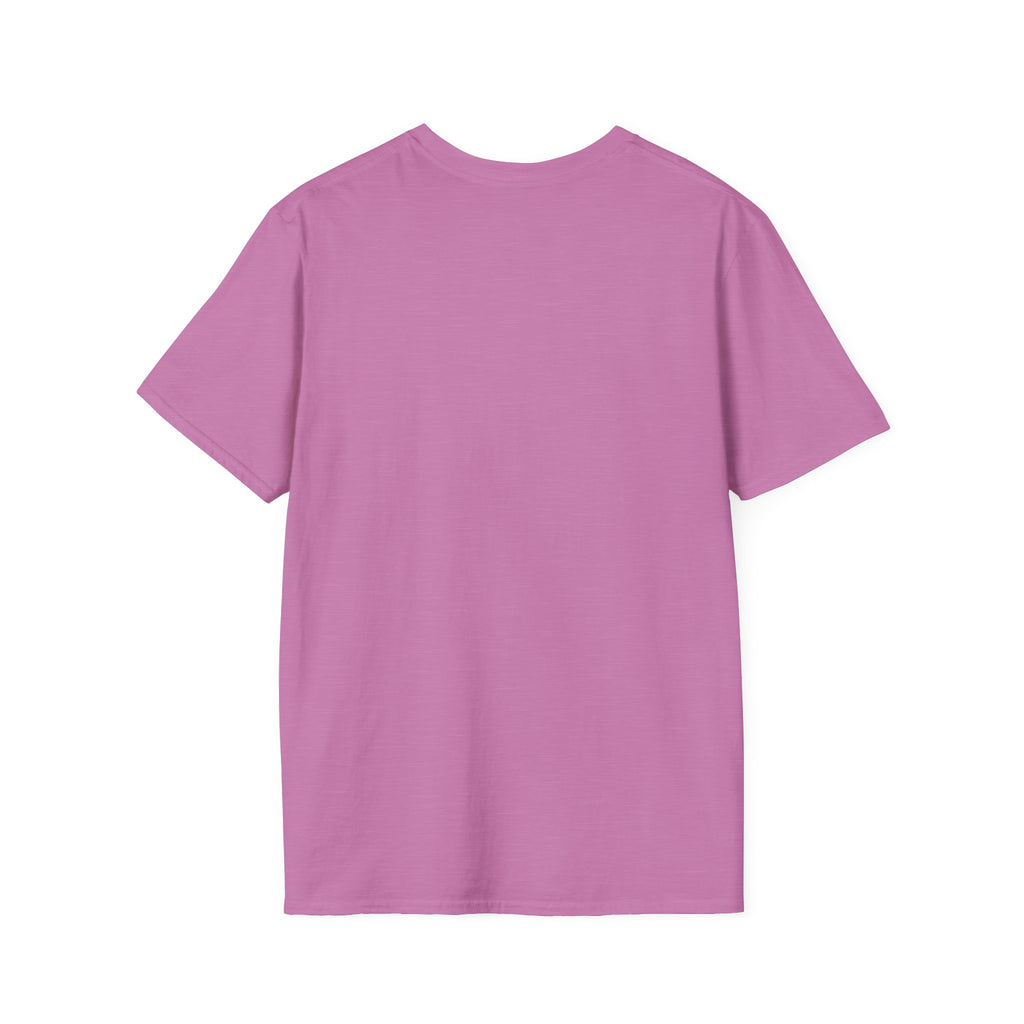 Heather orchid pink T-shirt with bare branch tree and crows Halloween graphic