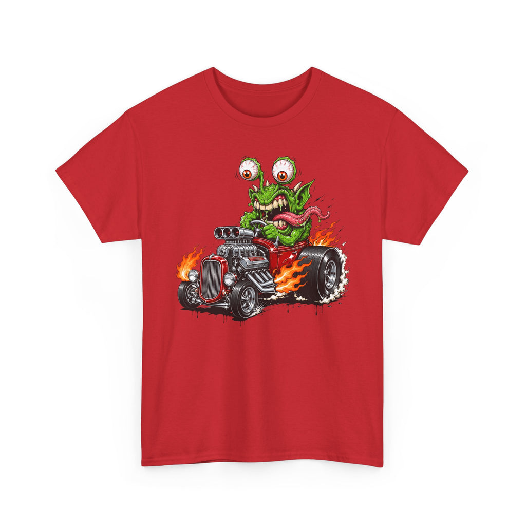 Wild-Eyed Monster Hot Rod Tee | Kustom Kulture Car Art, Unisex Retro Graphic T-Shirt Gift