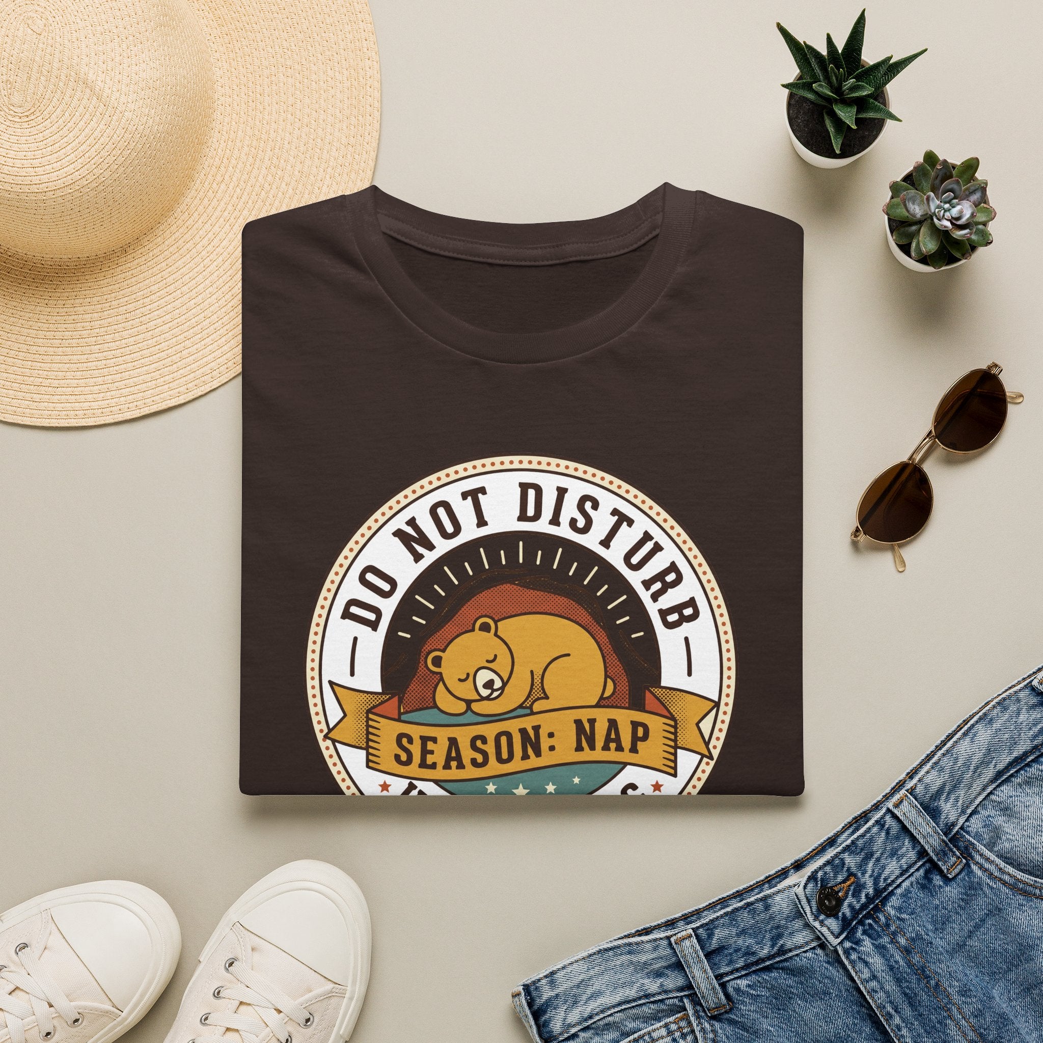 Do Not Disturb Season: Nap T-Shirt | Hibernating Bear Design