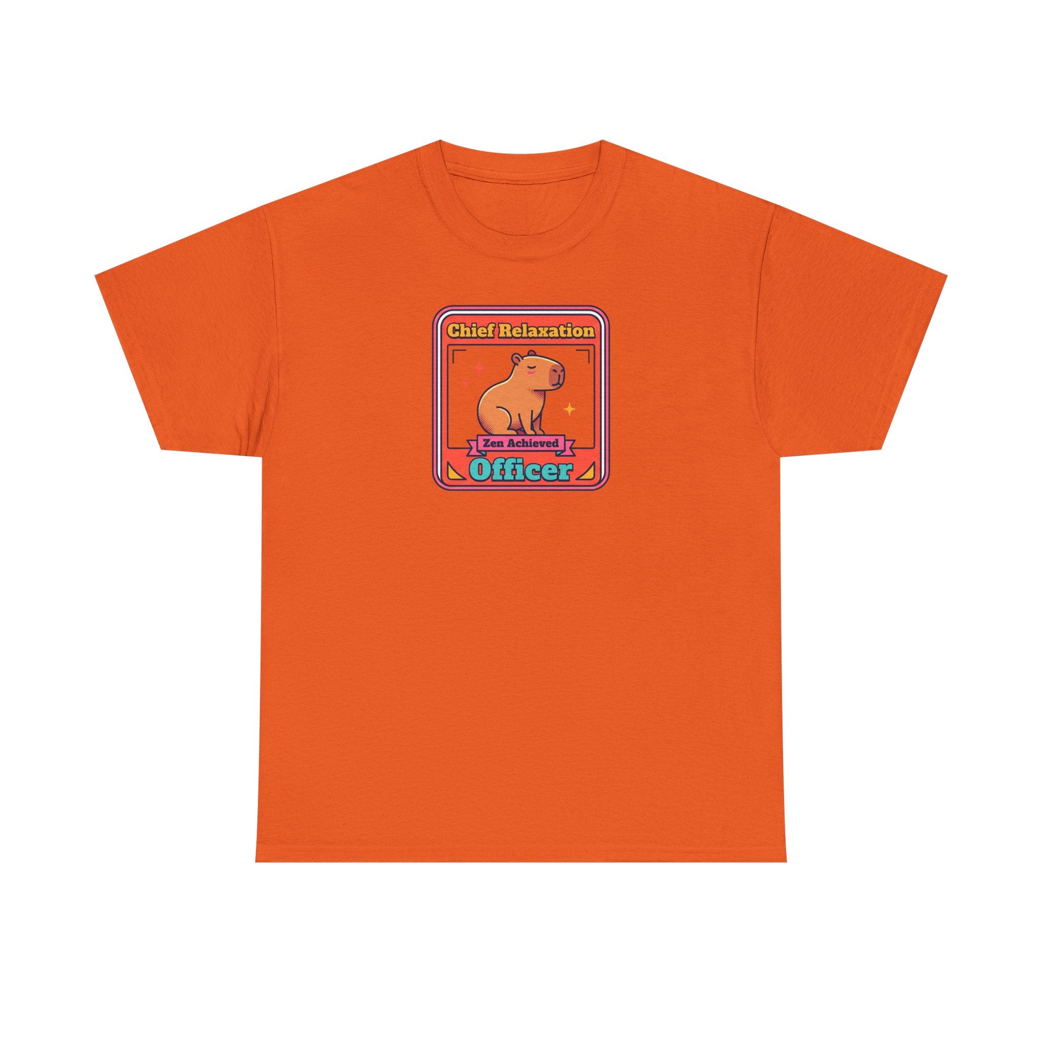 Chief Relaxation Officer T-Shirt | Funny Capybara Zen Graphic Tee