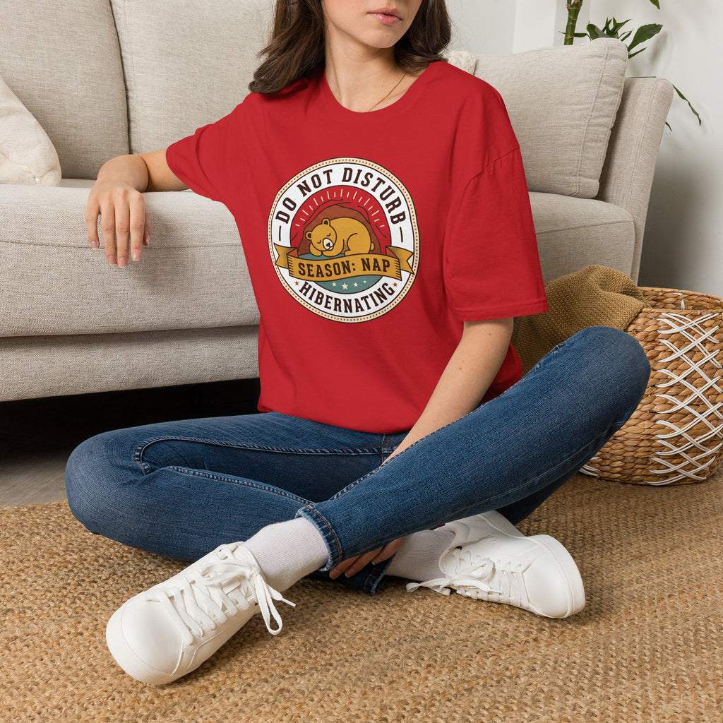 Do Not Disturb Season: Nap T-Shirt | Hibernating Bear Design