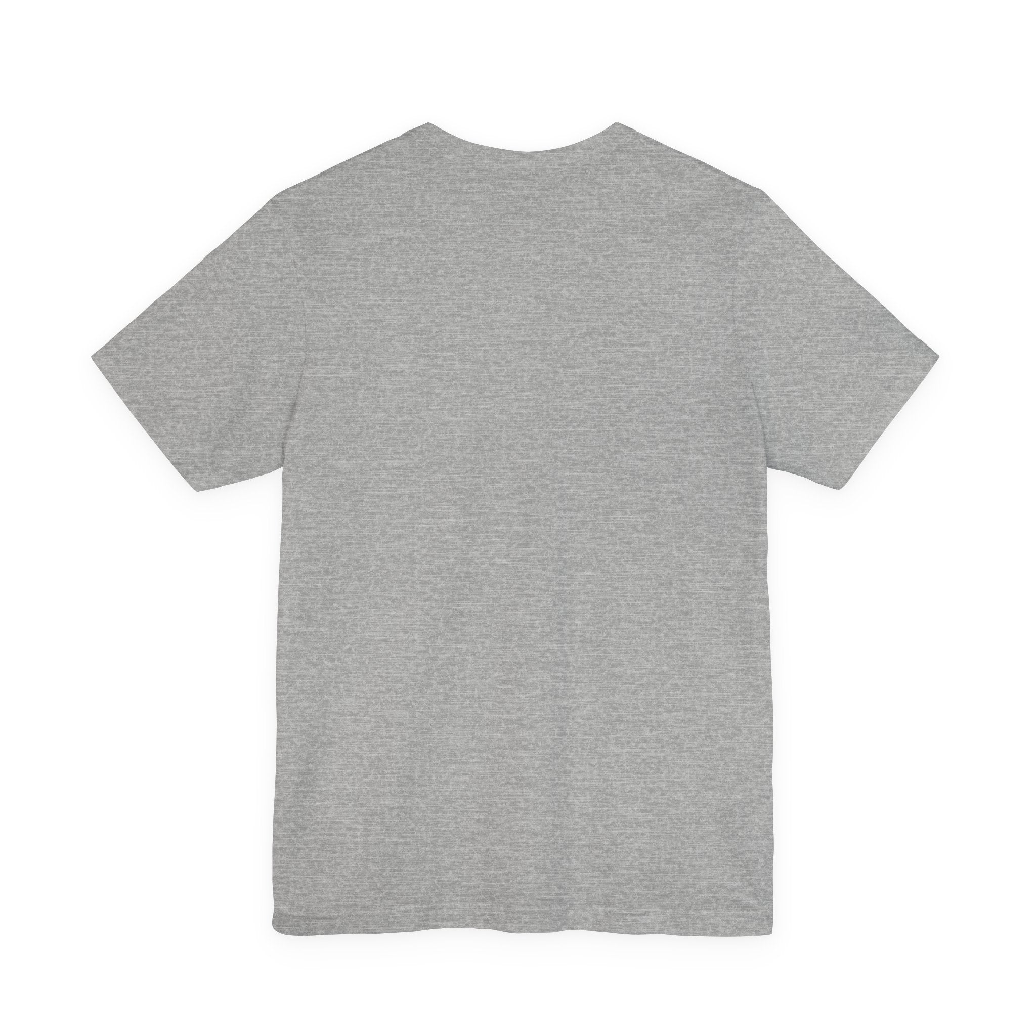 Heather grey t-shirt, plain back