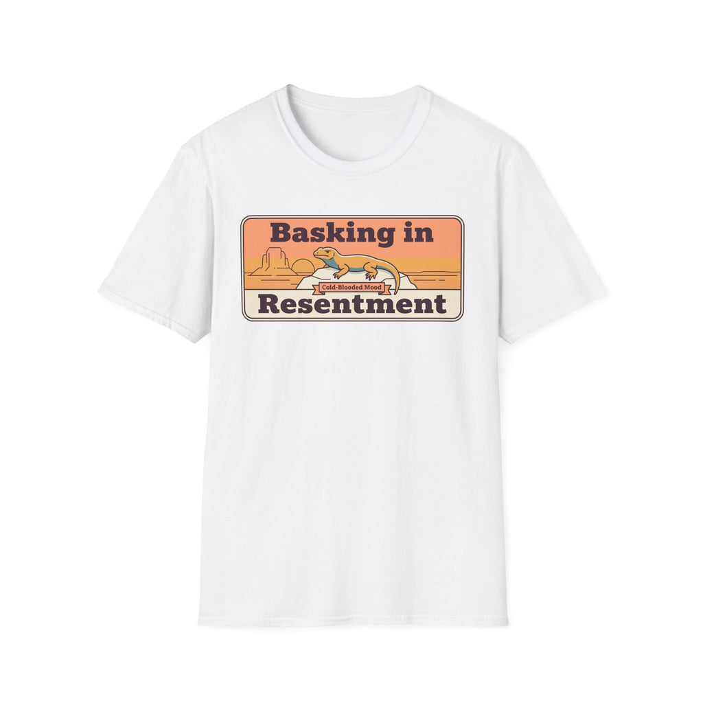 Basking in Resentment Lizard T-Shirt | Retro Desert Graphic