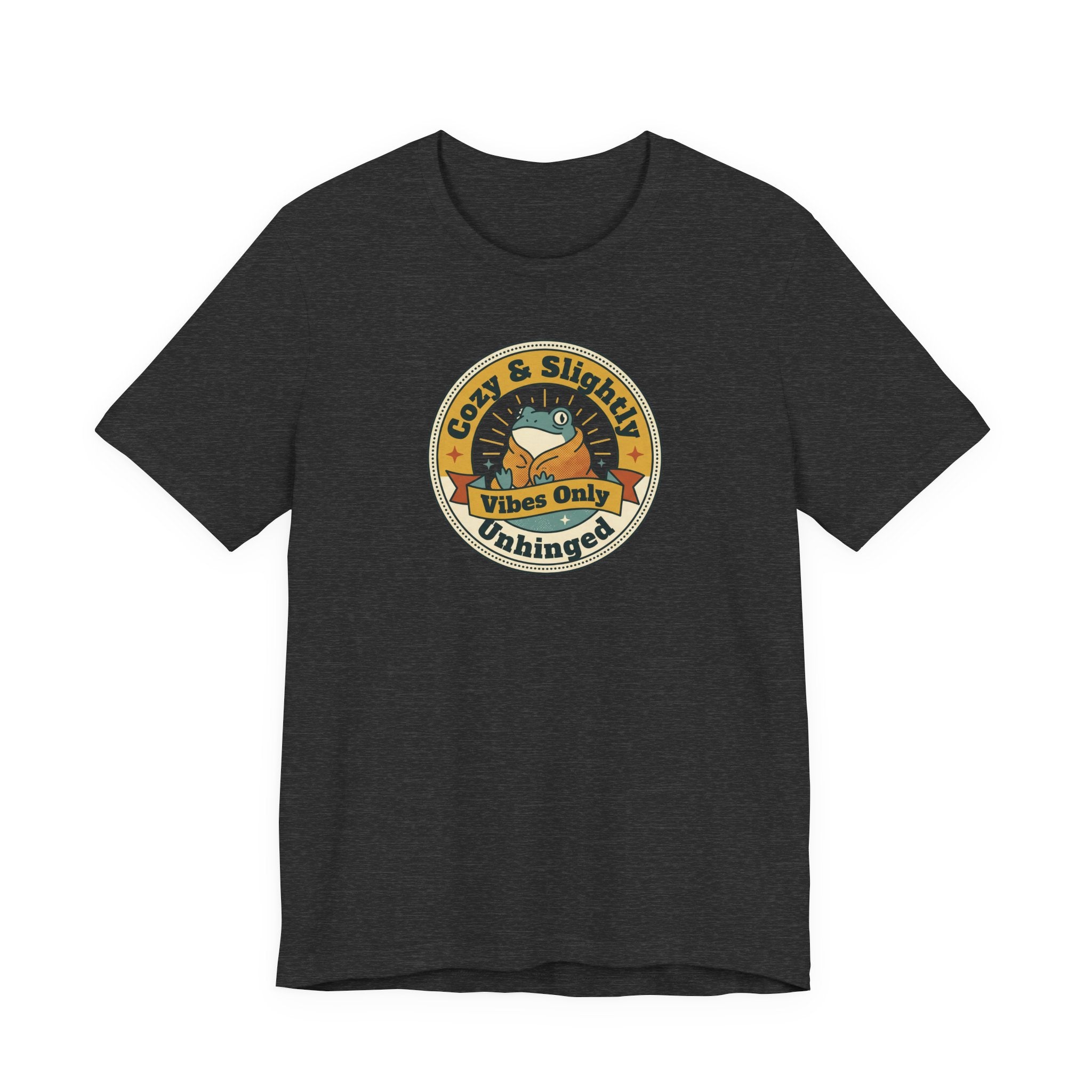 Cozy & Slightly Unhinged Vibes Only T-Shirt | Retro Sloth Graphic Tee