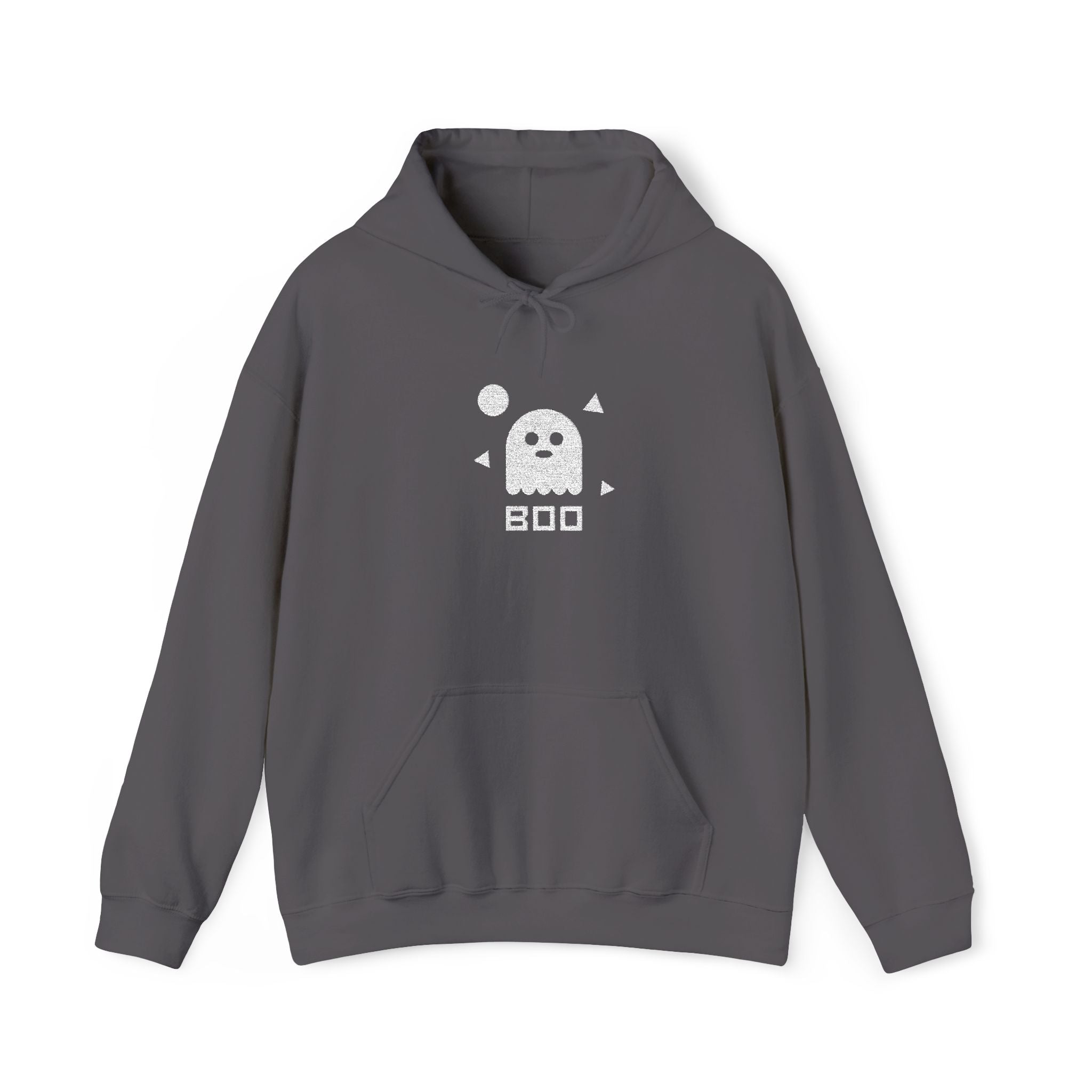 Pixel Ghost Hoodie | Cute Retro 8-Bit Boo Ghost Sweatshirt, Unisex Gamer Halloween Gift Pullover