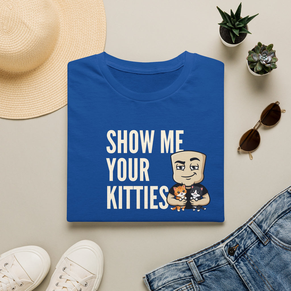 Show Me Your Kitties T-Shirt | Funny Cat Tee | Cute Kitten Lover Novelty Humor Gift