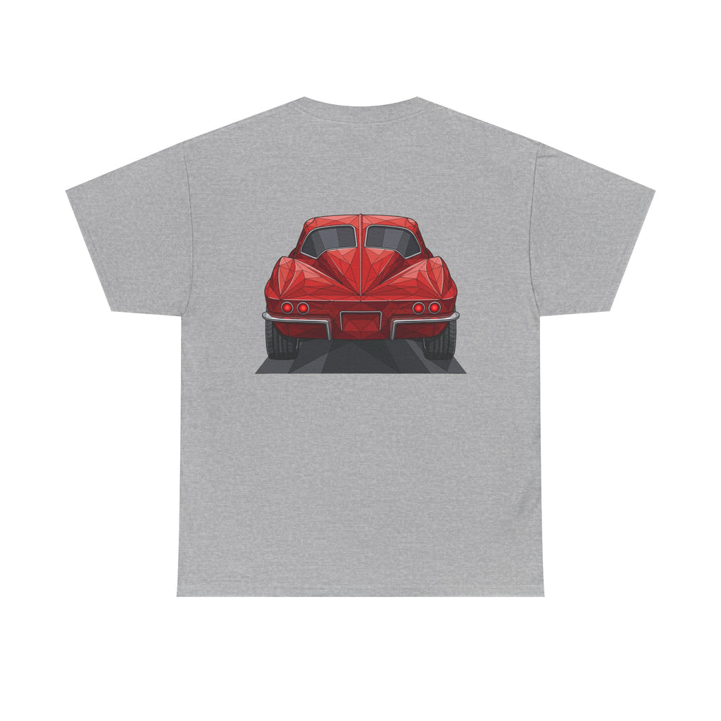 Retro Split Window Sports Coupe T-Shirt | Front and Rear View