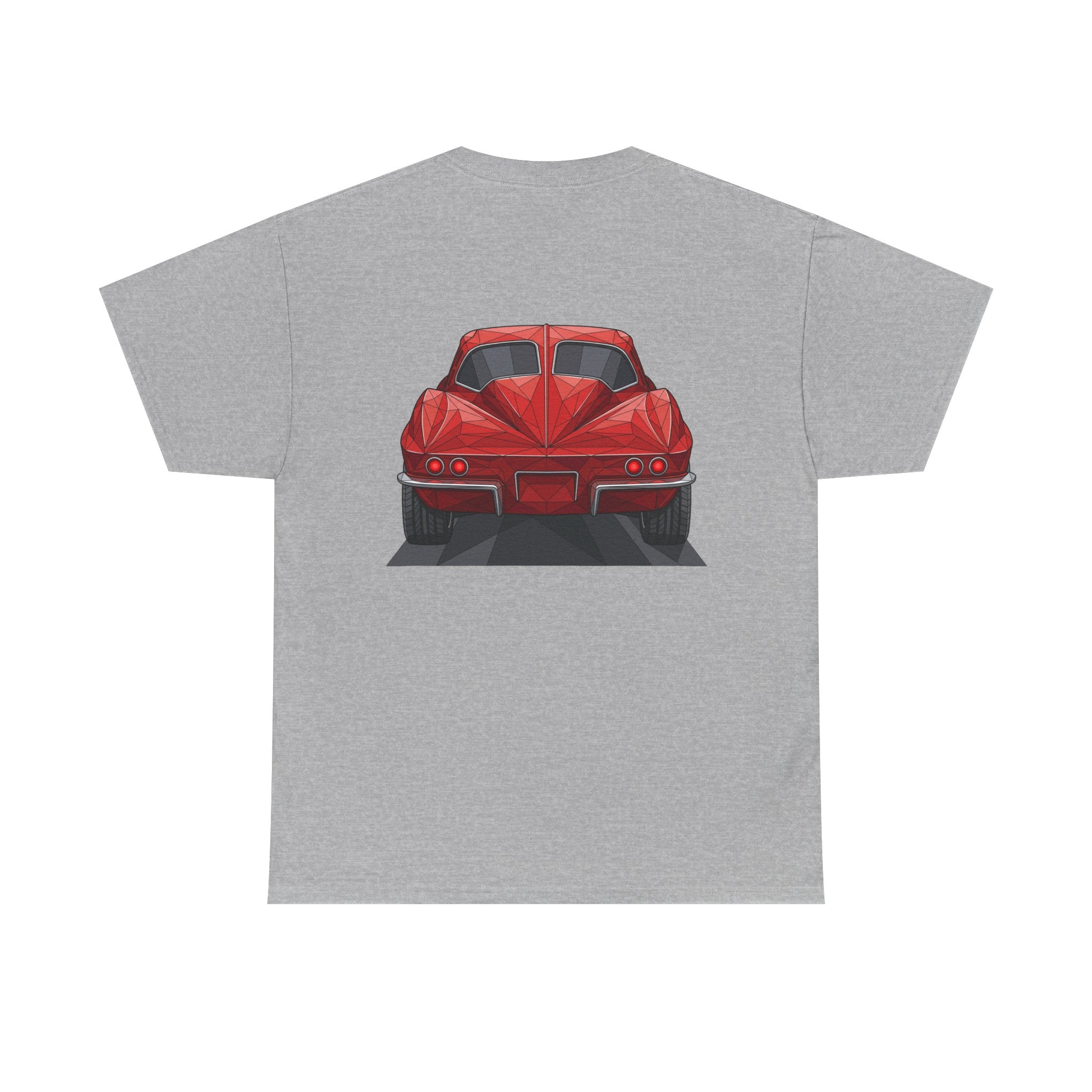 Retro Split Window Sports Coupe T-Shirt | Front and Rear View