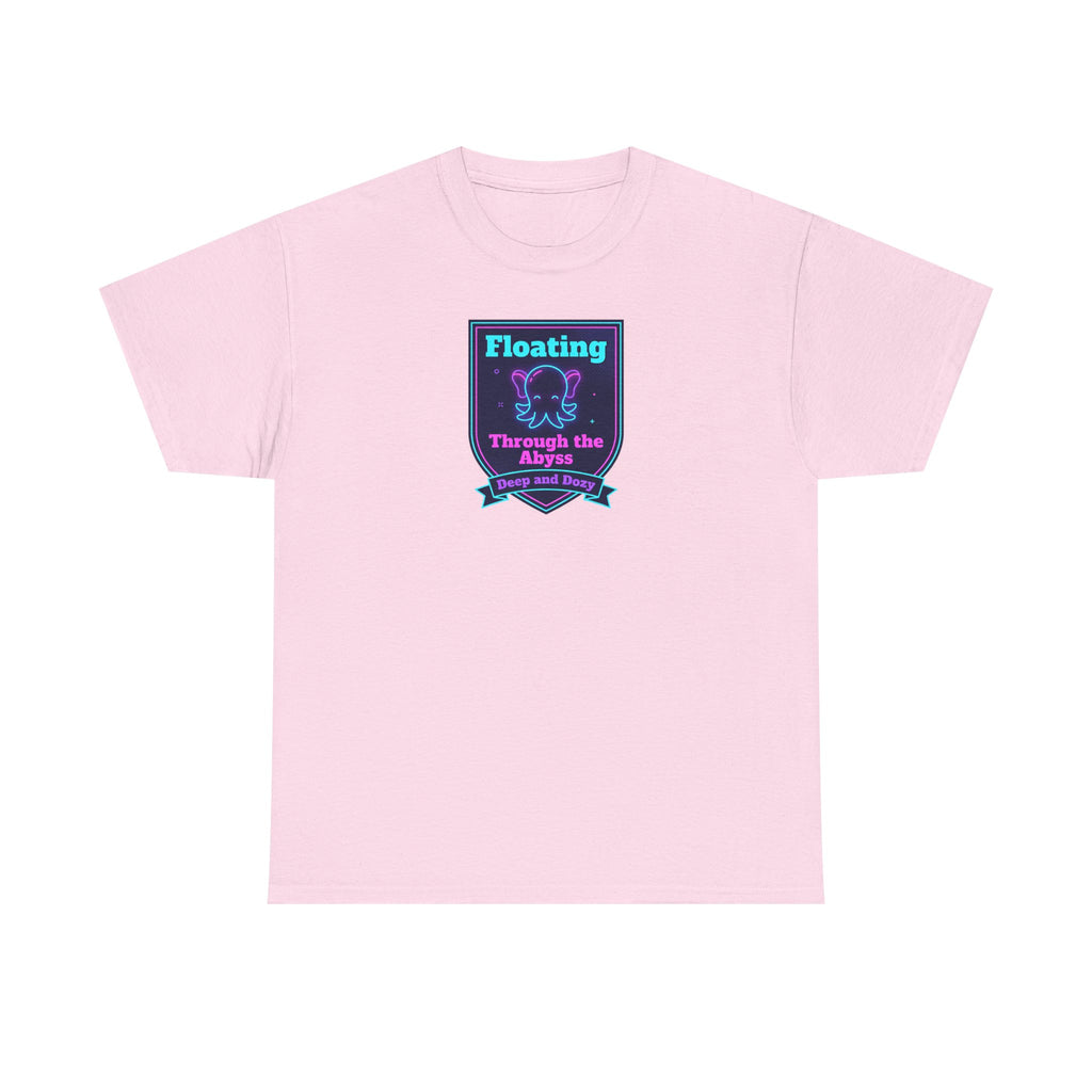 Floating Through the Abyss Tee | Neon Octopus Graphic