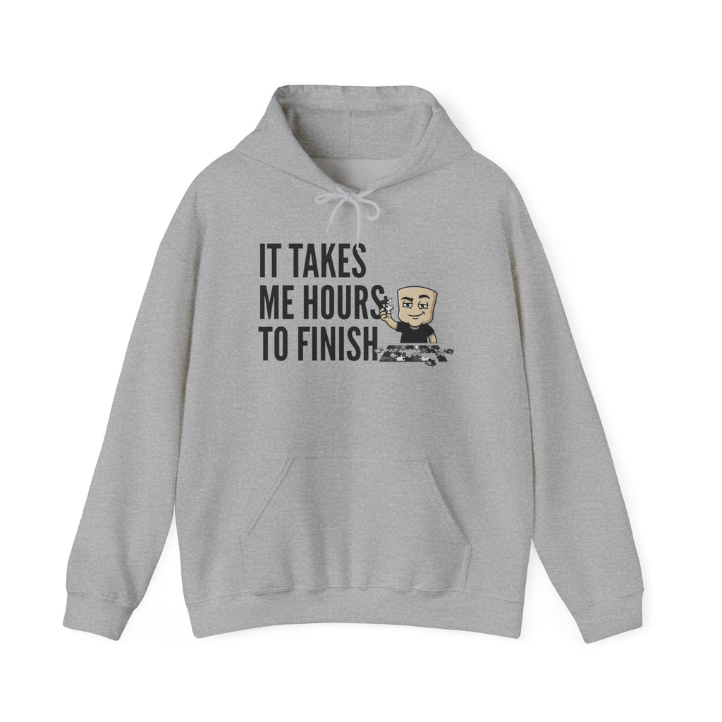 It Takes Me Hours To Finish Hoodie | Funny Chess Gift Adult Humor Naughty Graphic Sweatshirt