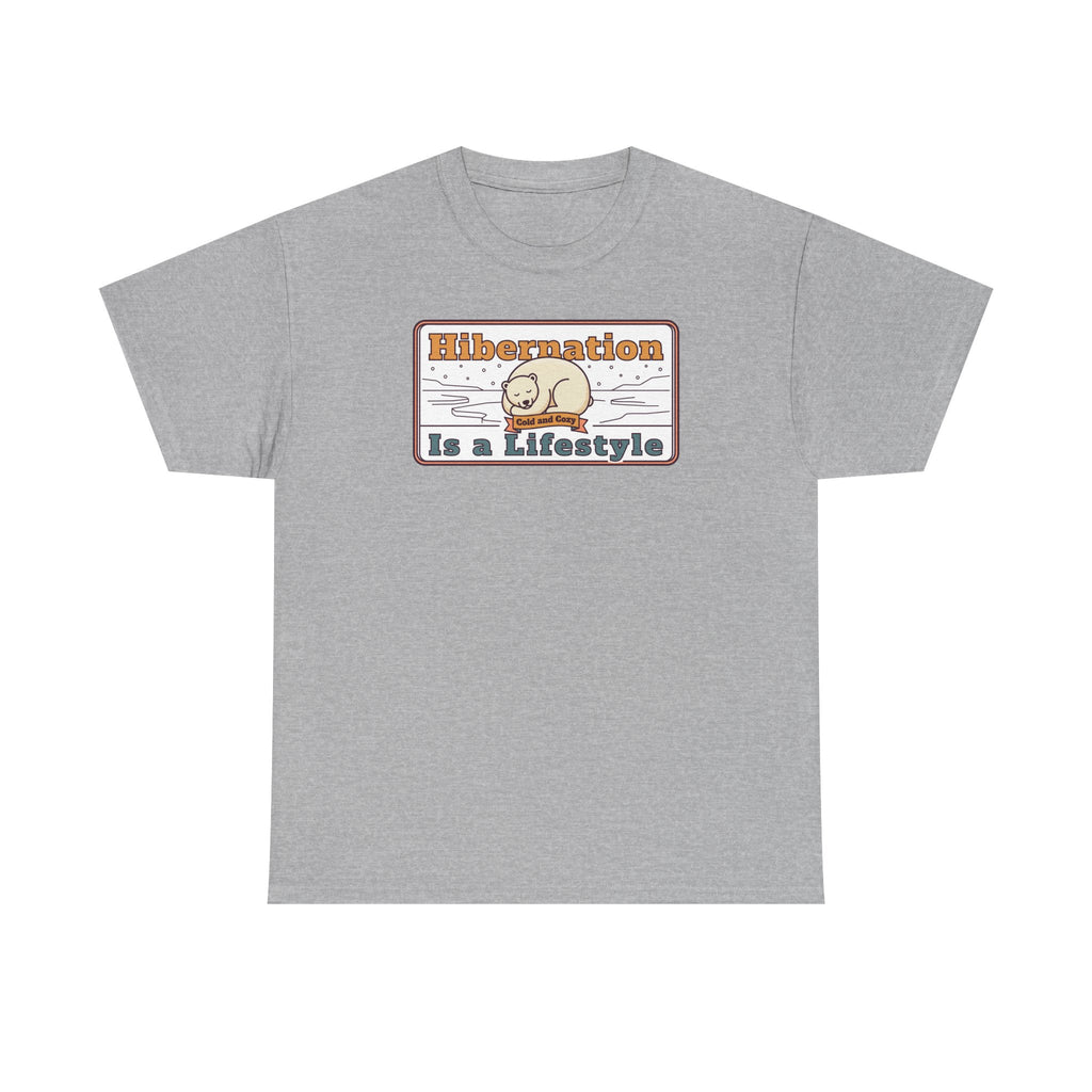 Hibernation Is a Lifestyle T-Shirt | Sloth Nap Illustration