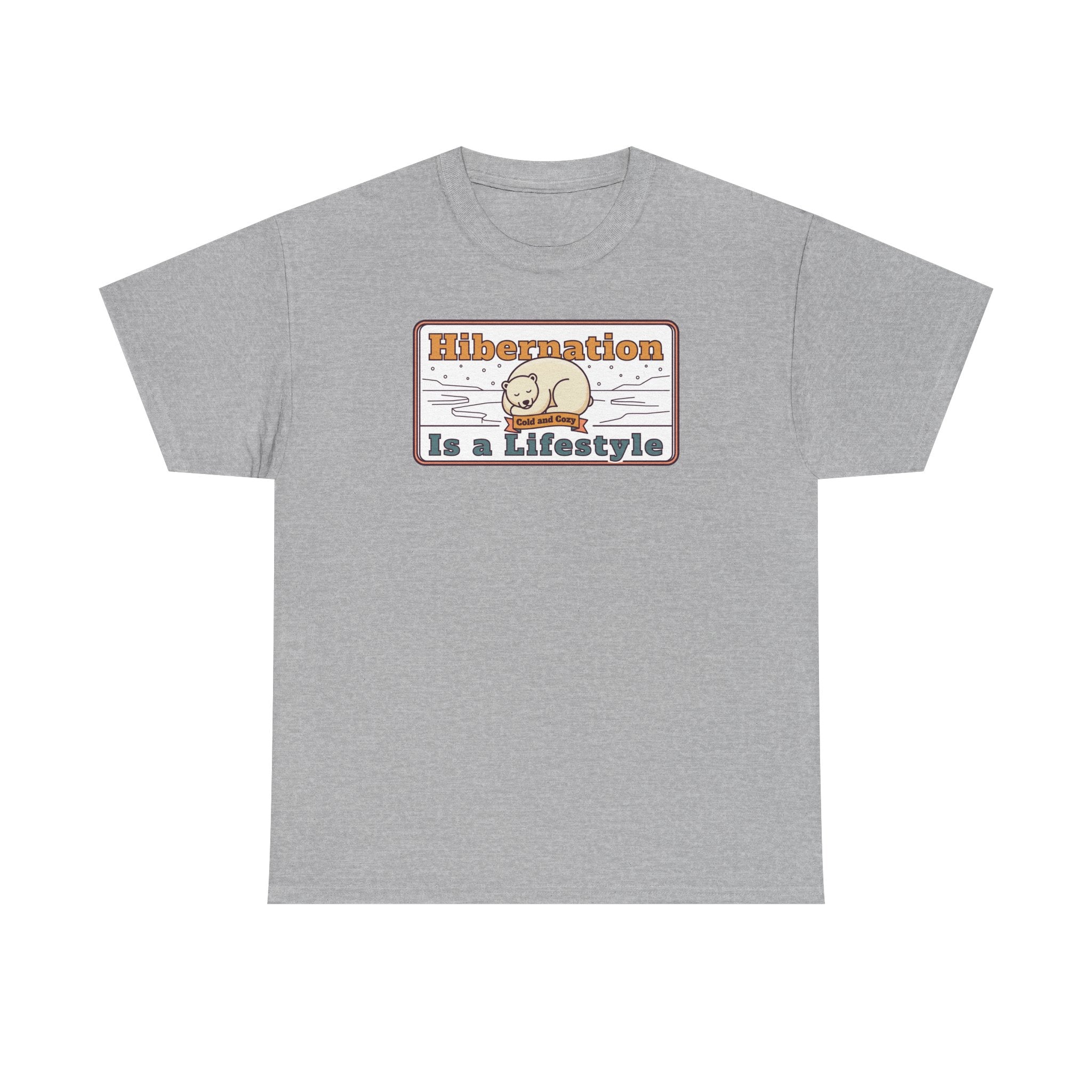 Hibernation Is a Lifestyle T-Shirt | Sloth Nap Illustration