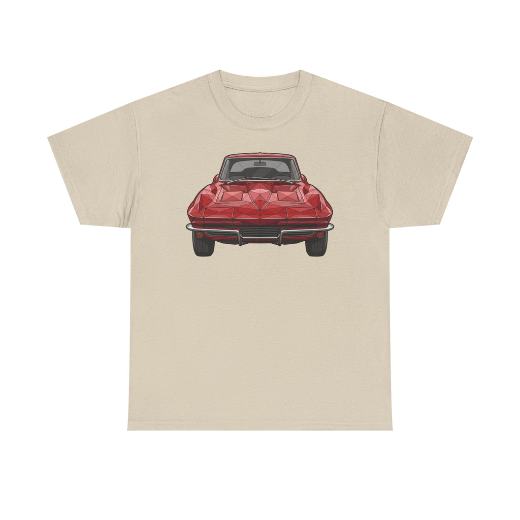 Retro Split Window Sports Coupe T-Shirt | Front and Rear View