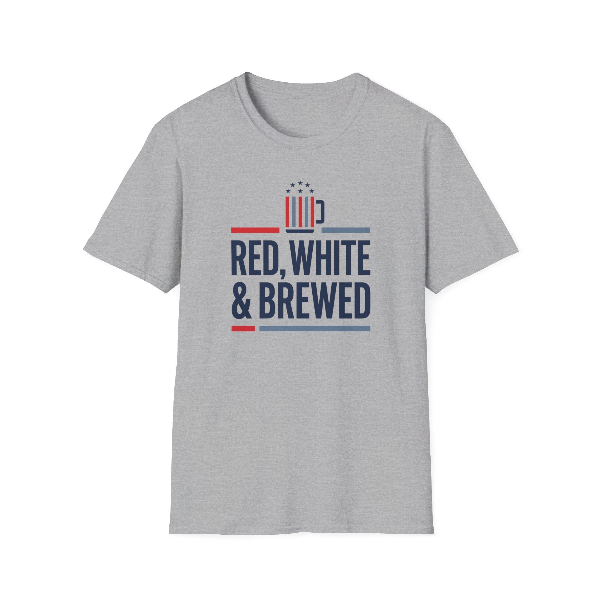 Red White & Brewed T-Shirt | Patriotic Beer Lover Tee, 4th of July Gift, Independence Day Unisex Shirt, USA Pride Graphic Tee