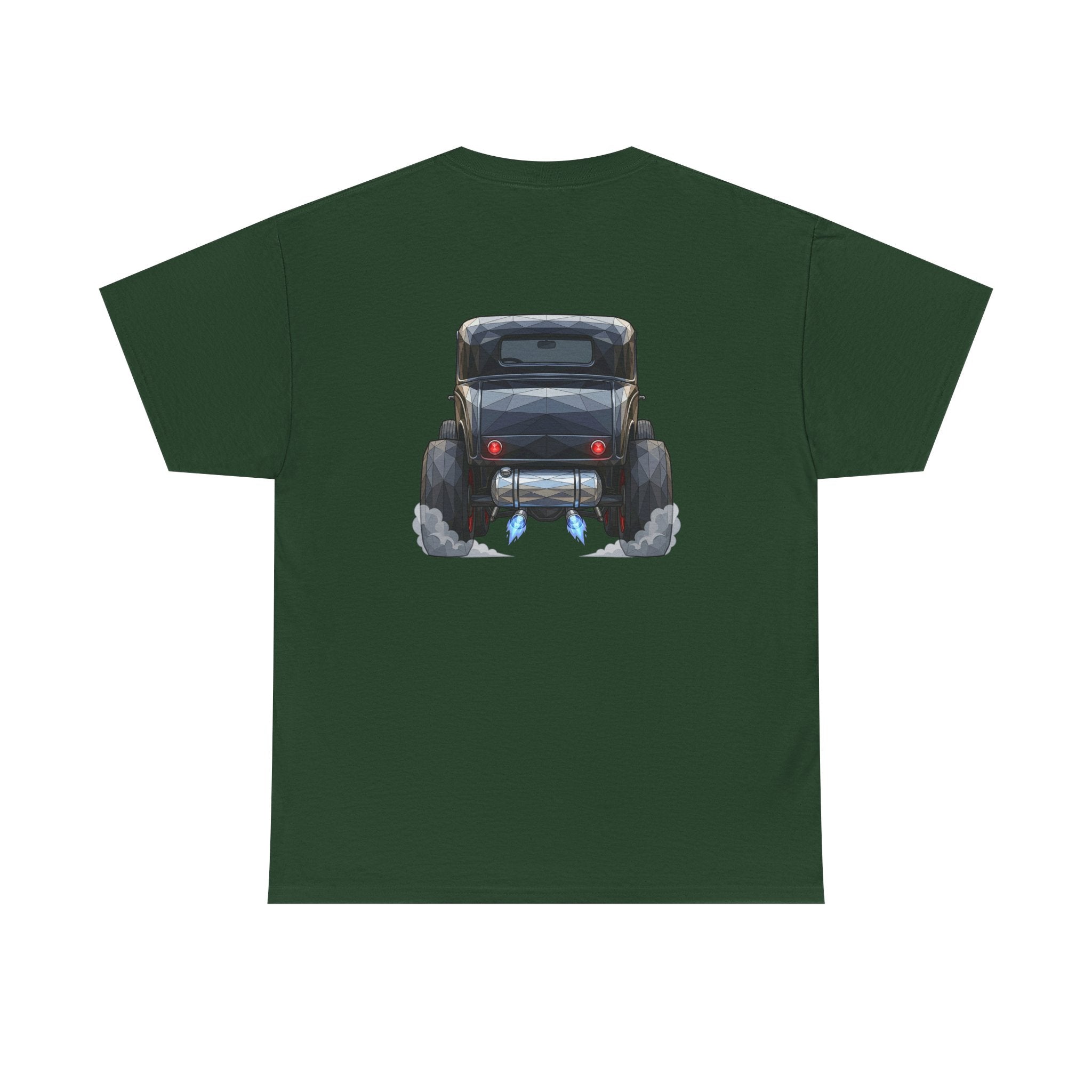 Vintage Hot Rod Front and Rear Tee | Classic Car Graphic Shirt