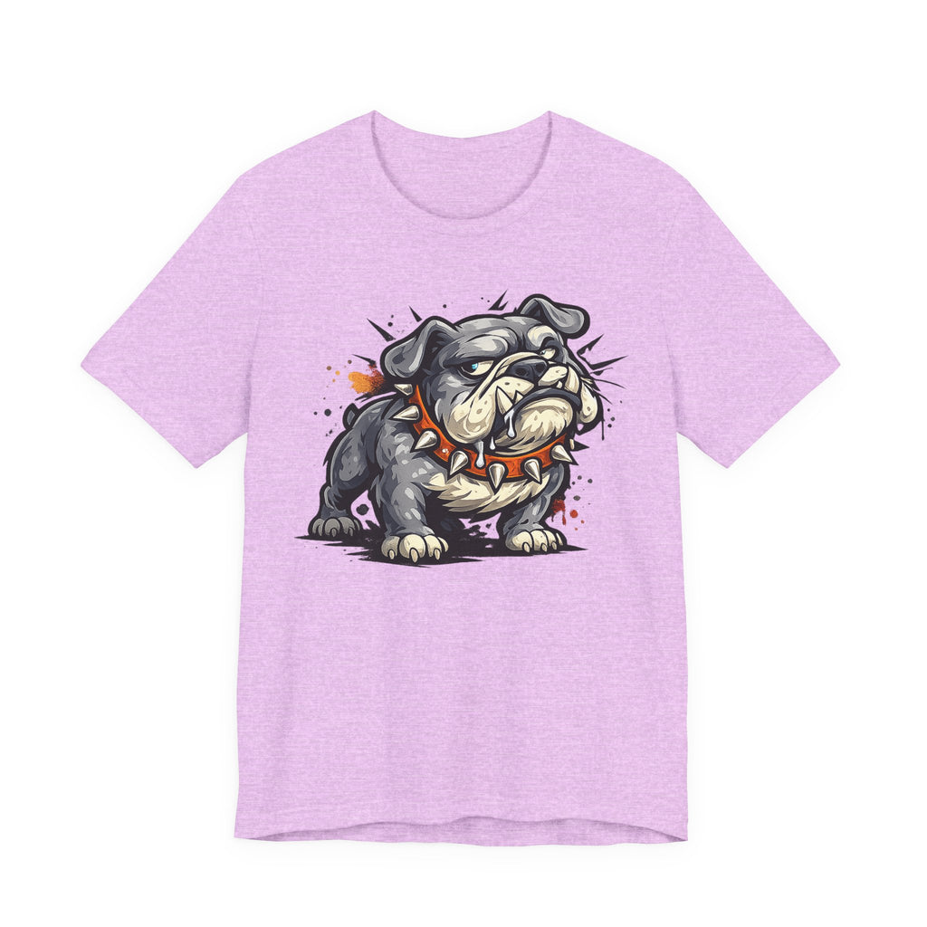 Bulldog Illustration Tee | Tough Cartoon Bulldog Graphic T-Shirt, Fierce Dog Art Unisex Gift