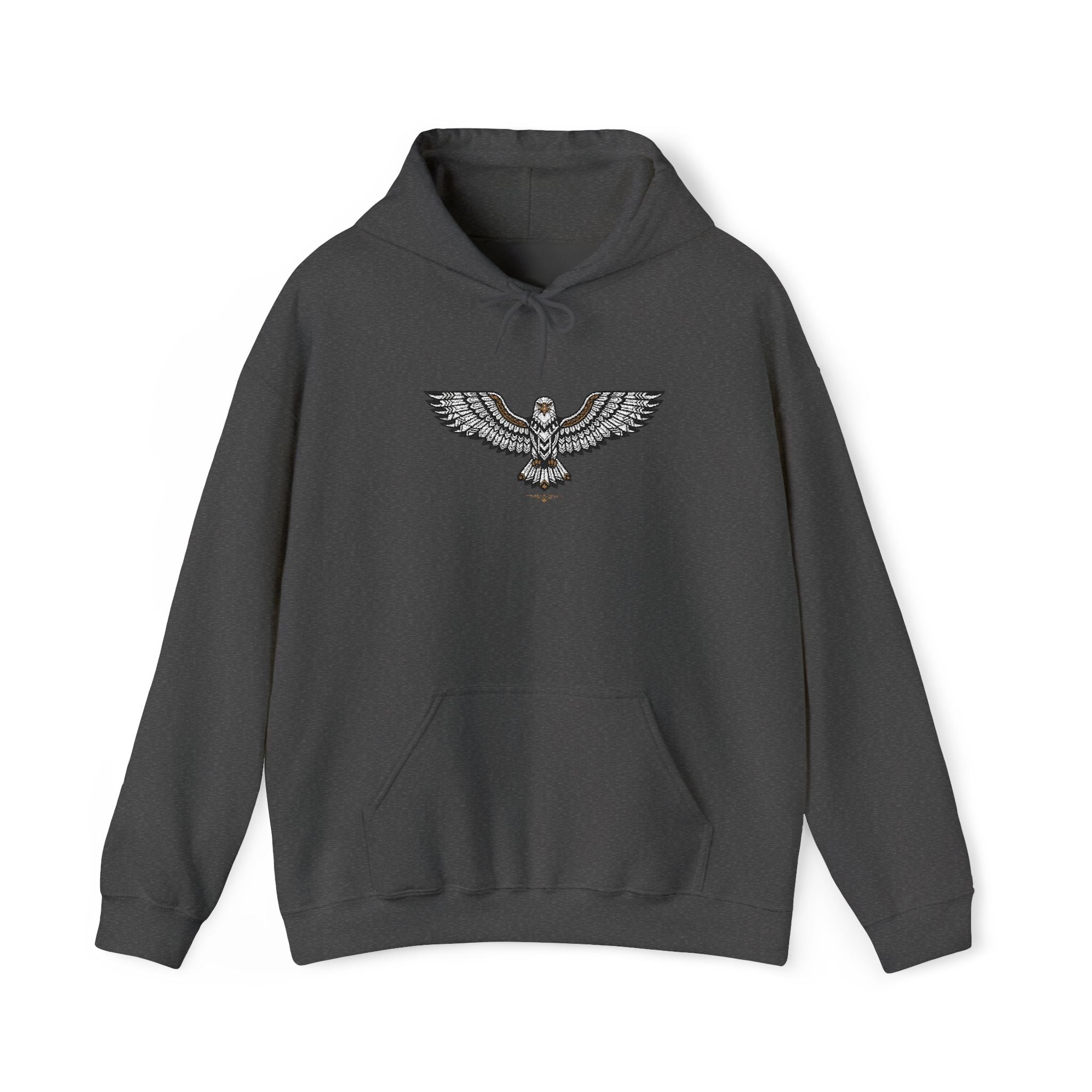 Rhinestone Eagle Hoodie | Sparkle Bird Chest Design, Unisex Embellished Sweatshirt, Eagle Gift Pullover